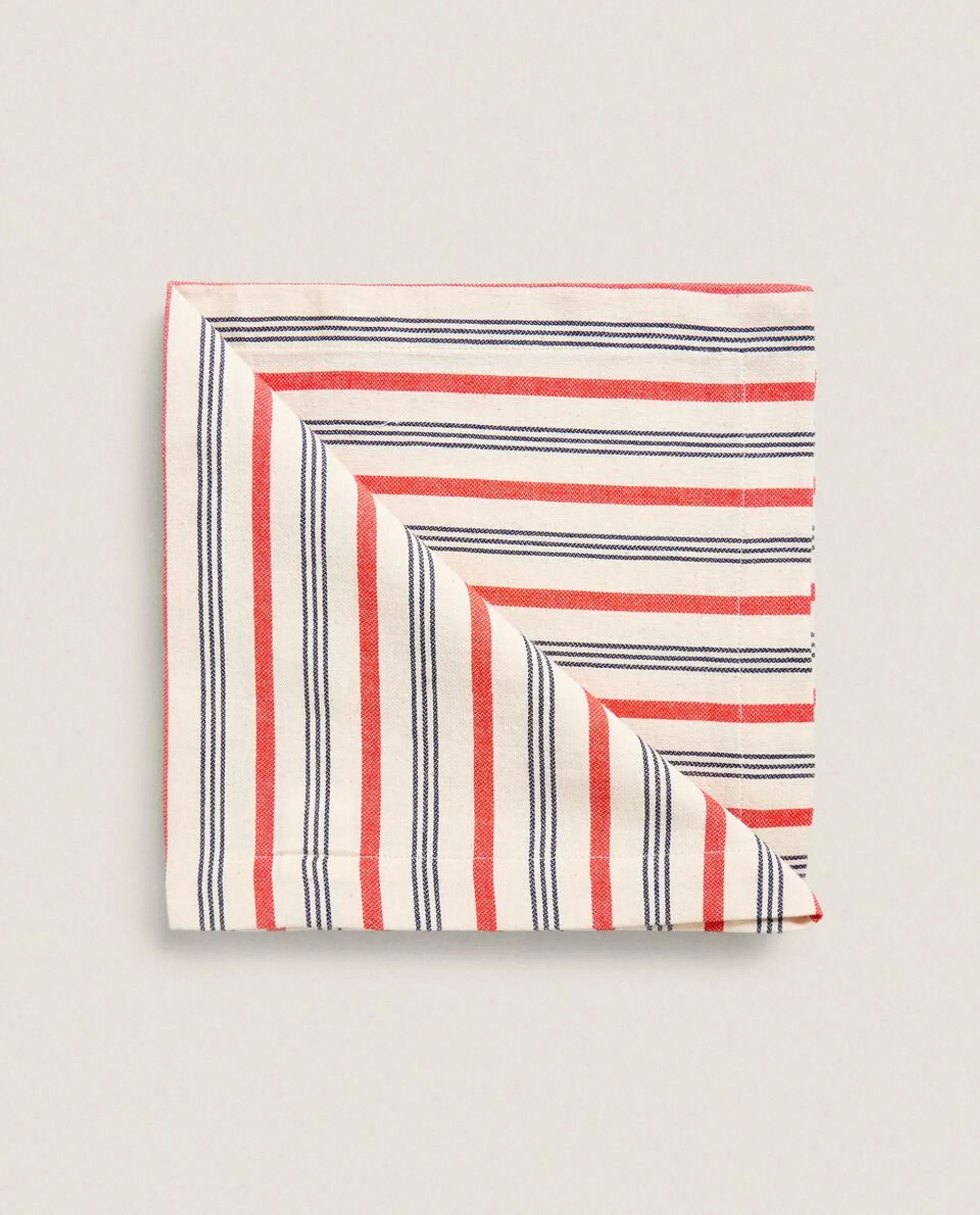 STRIPED COTTON JACQUARD NAPKINS (PACK OF 2)