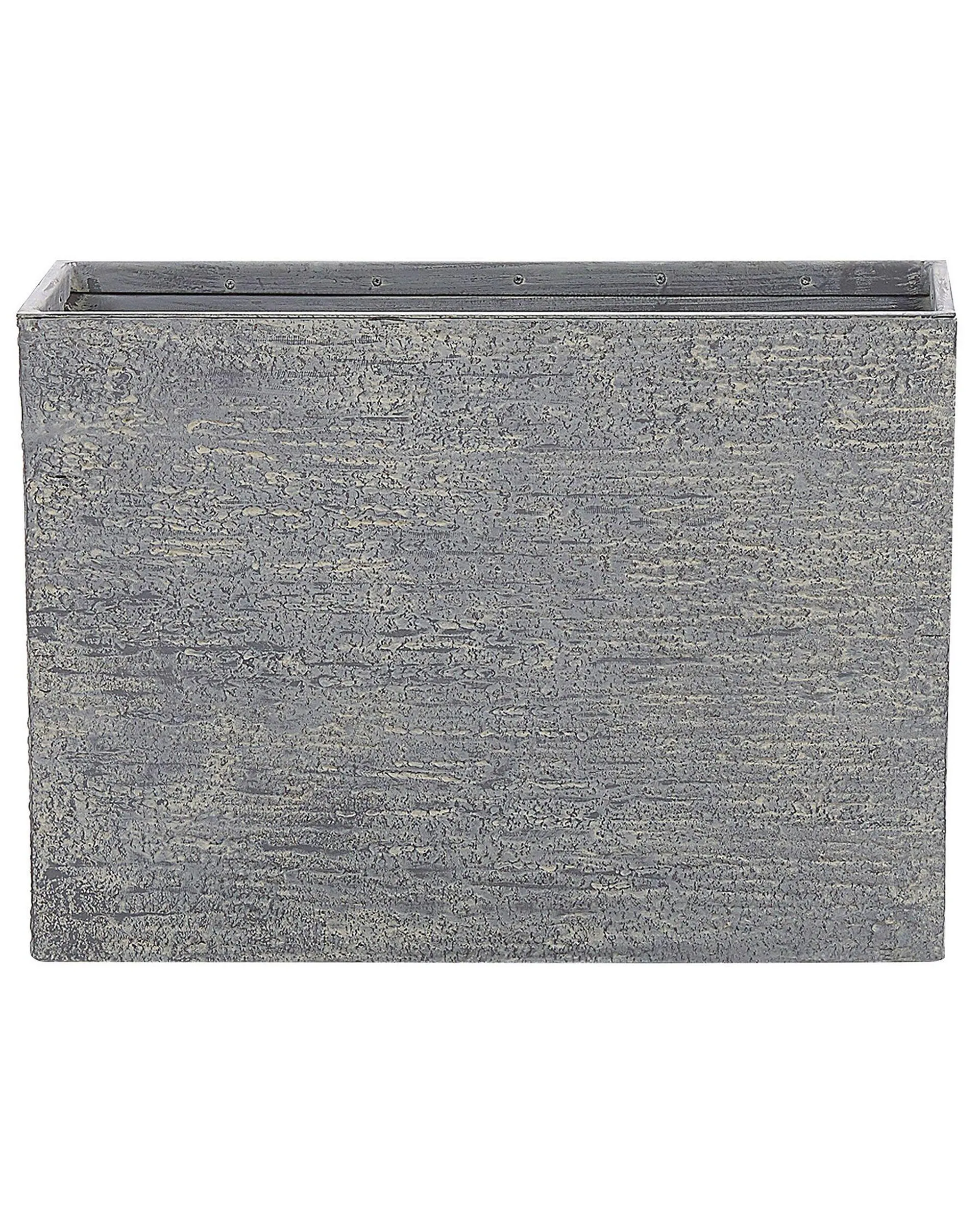 Maceta rectangular gris 34x80x56 cm EDESSA