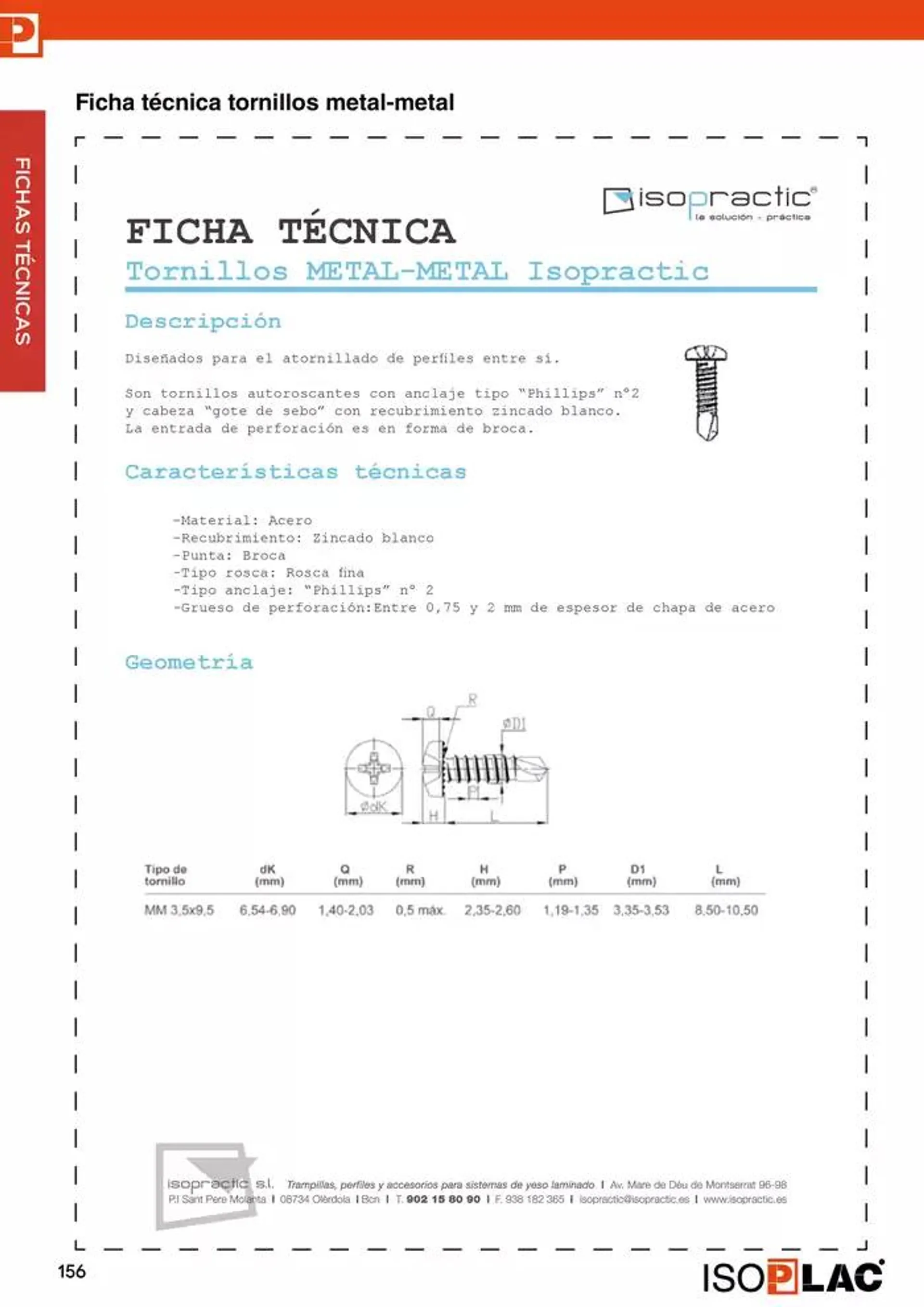 Catálogo de Manual Técnico Isoplac 15 de noviembre al 30 de noviembre 2024 - Página 156