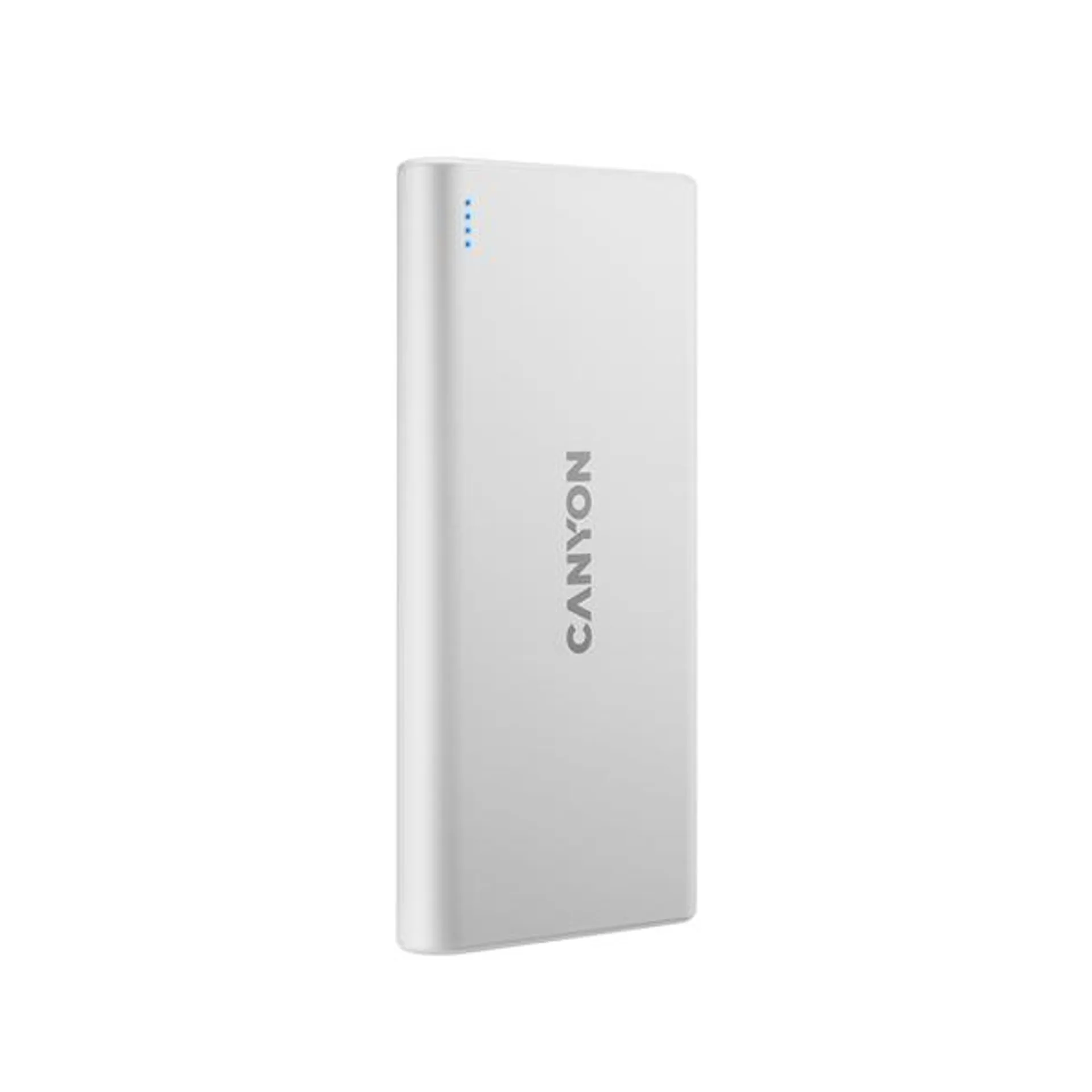 CANYON POWERBANK 10.000 MAH ENTRADA DUAL 5V-2A LIGHTNING Y MICRO-USB-DOS SALIDAS 5V-2.1A. USB TIPO A-BLANCO CNE-CPB1008W