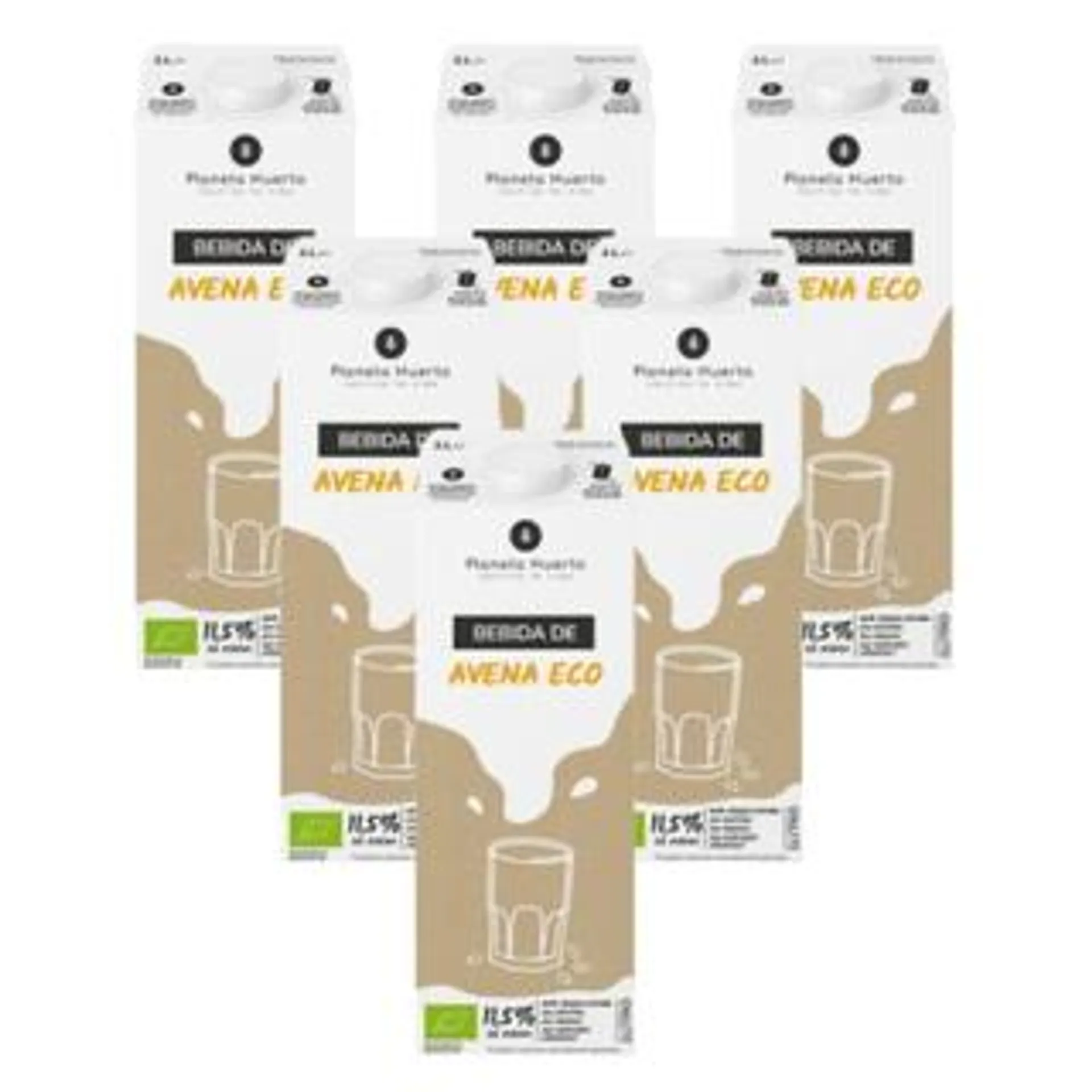 Pack 6x Bebida de Avena ECO Planeta Huerto 1L