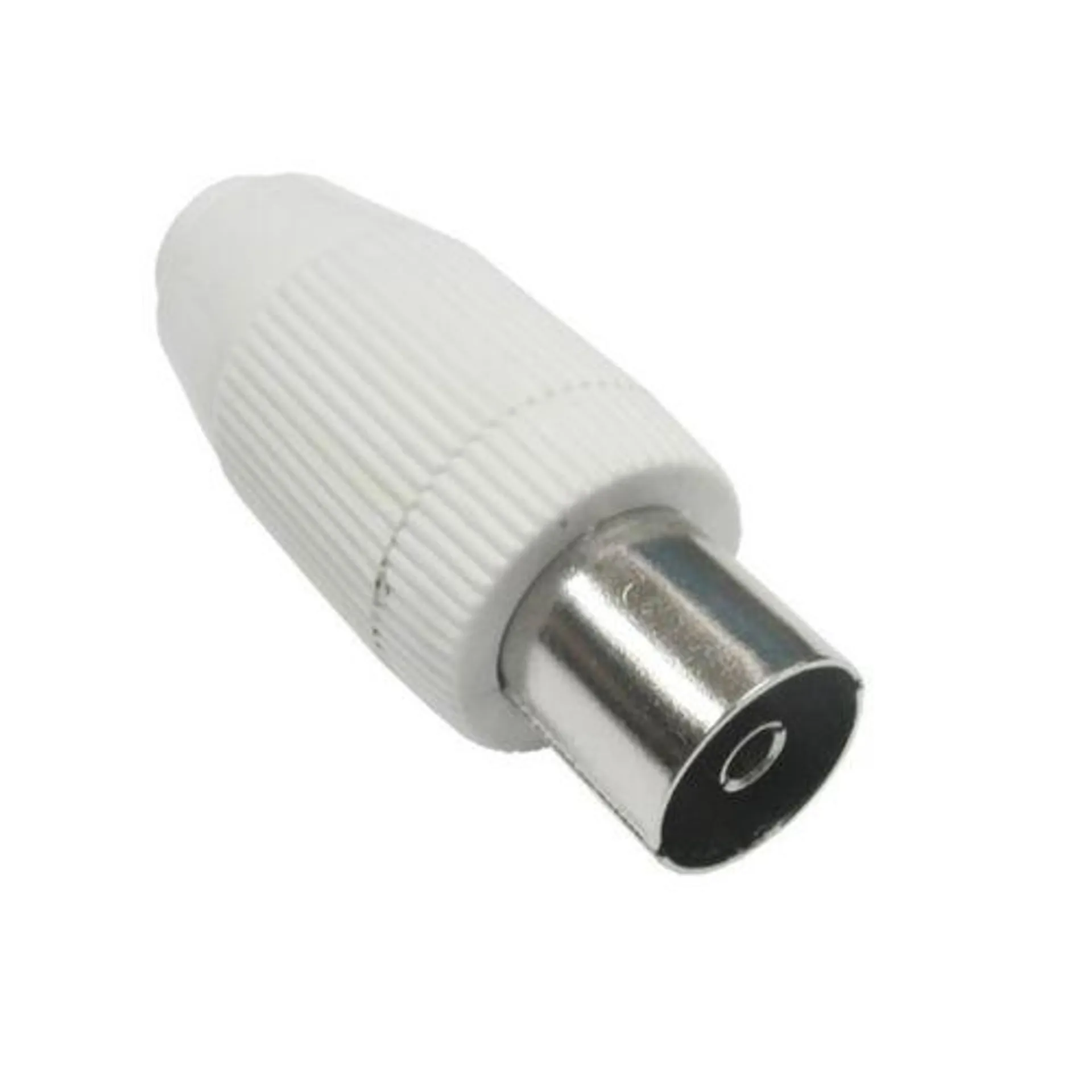 Conector antena hembra recto coaxial axil acero plastico mp 0612 a