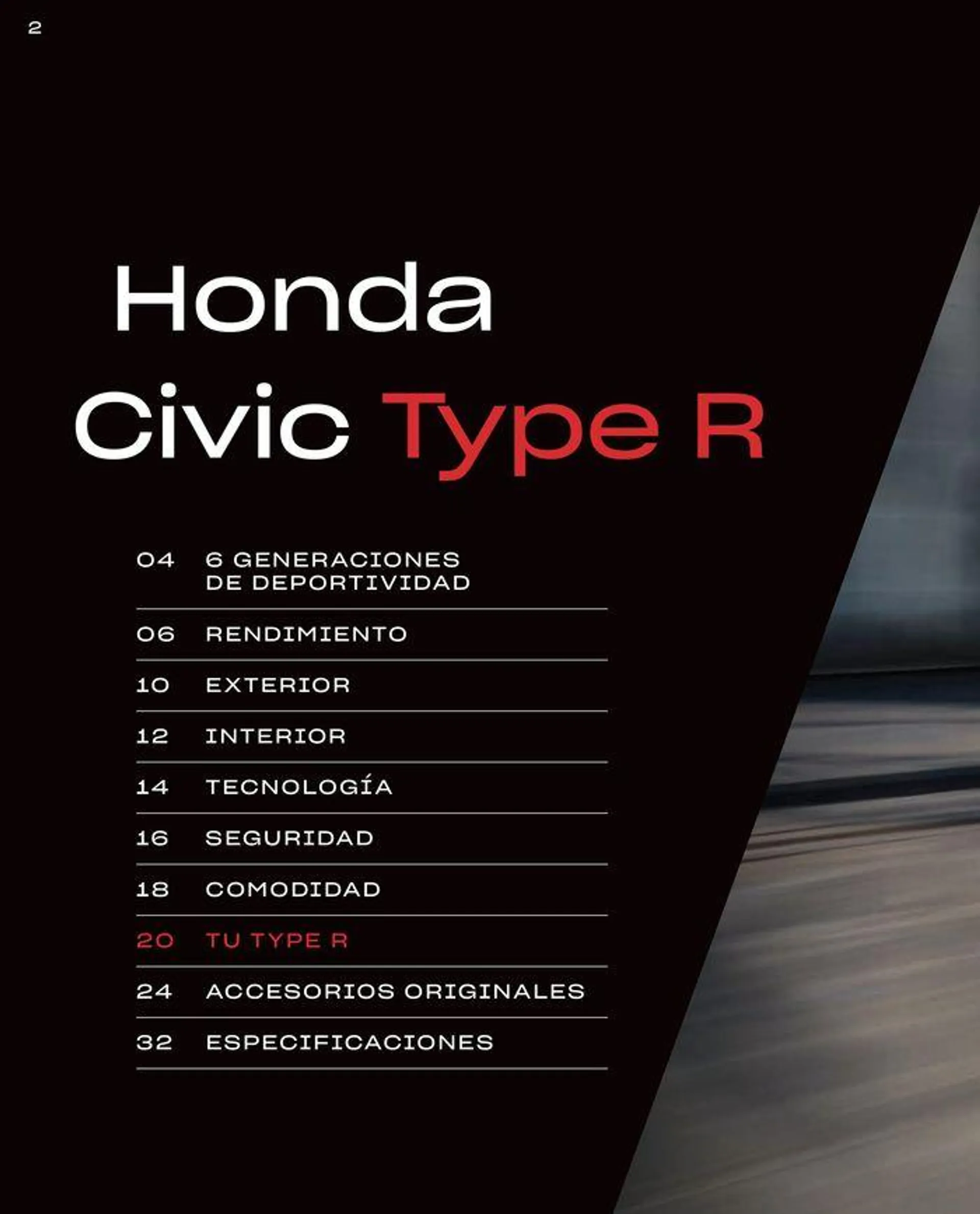 Catálogo de Honda Civic-Type R 30 de agosto al 31 de diciembre 2024 - Página 2