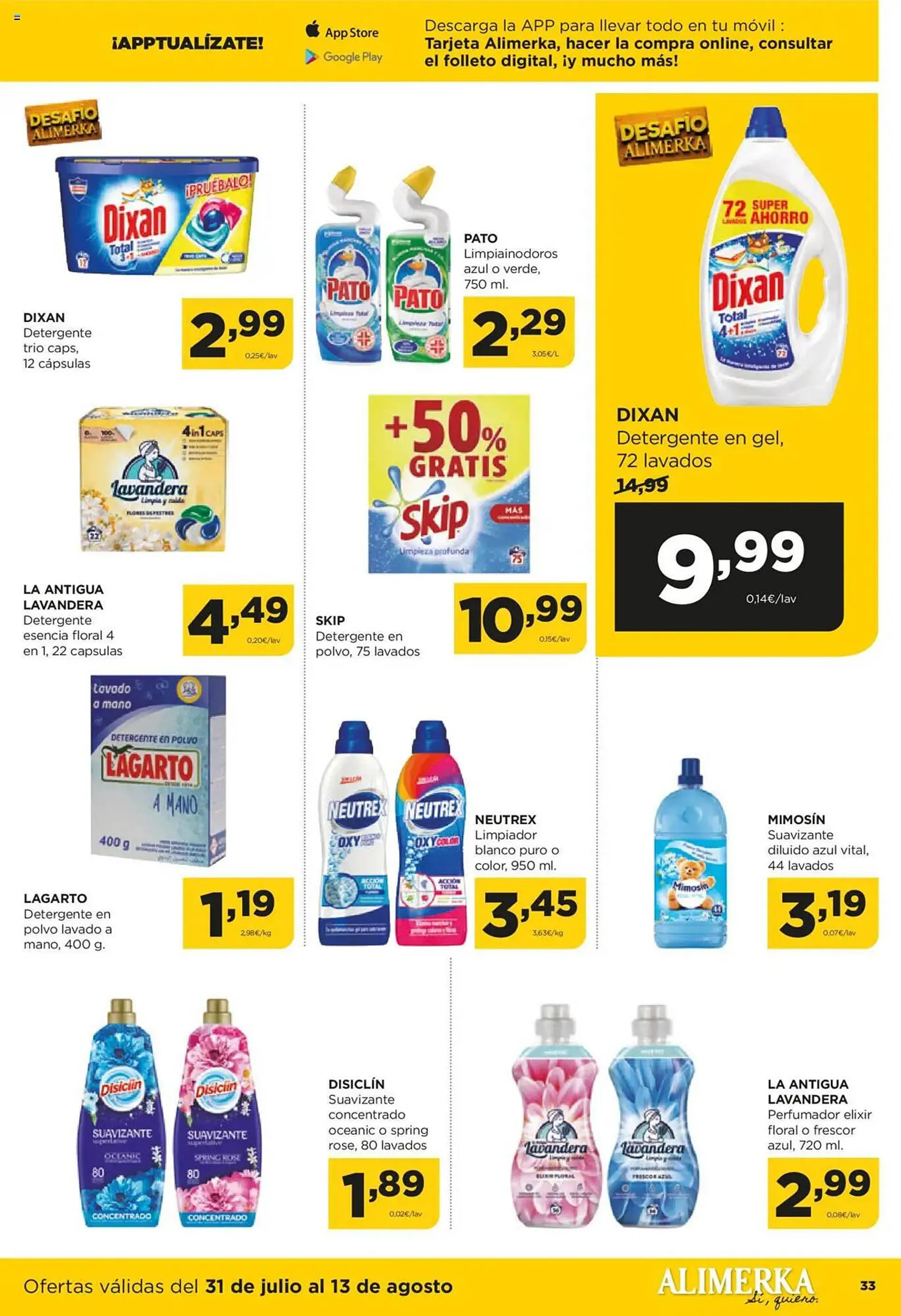 Catálogo de Folleto Alimerka 31 de julio al 13 de agosto 2025 - Página 34