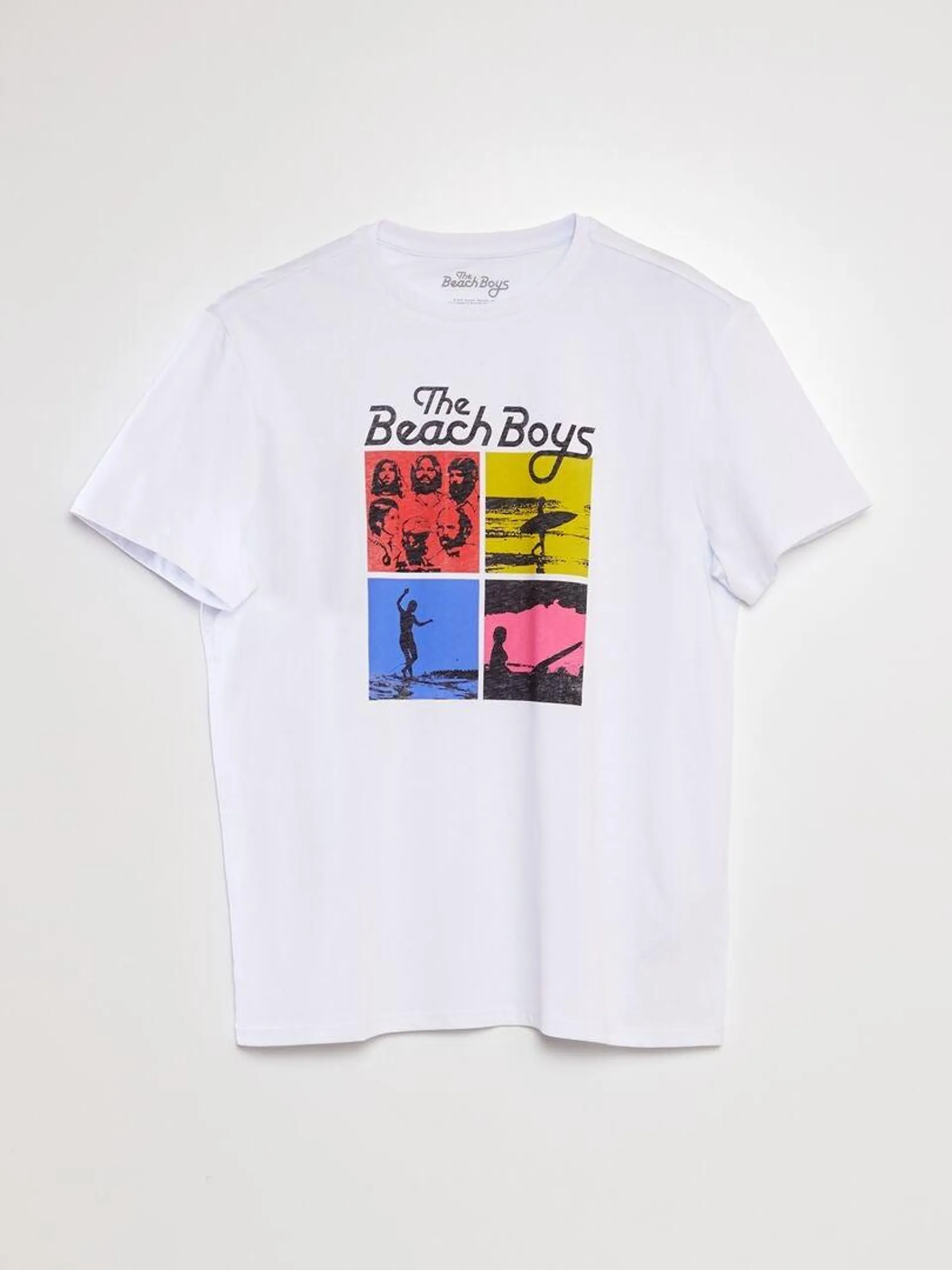 Camiseta estampada 'The Beach Boys' - blanco