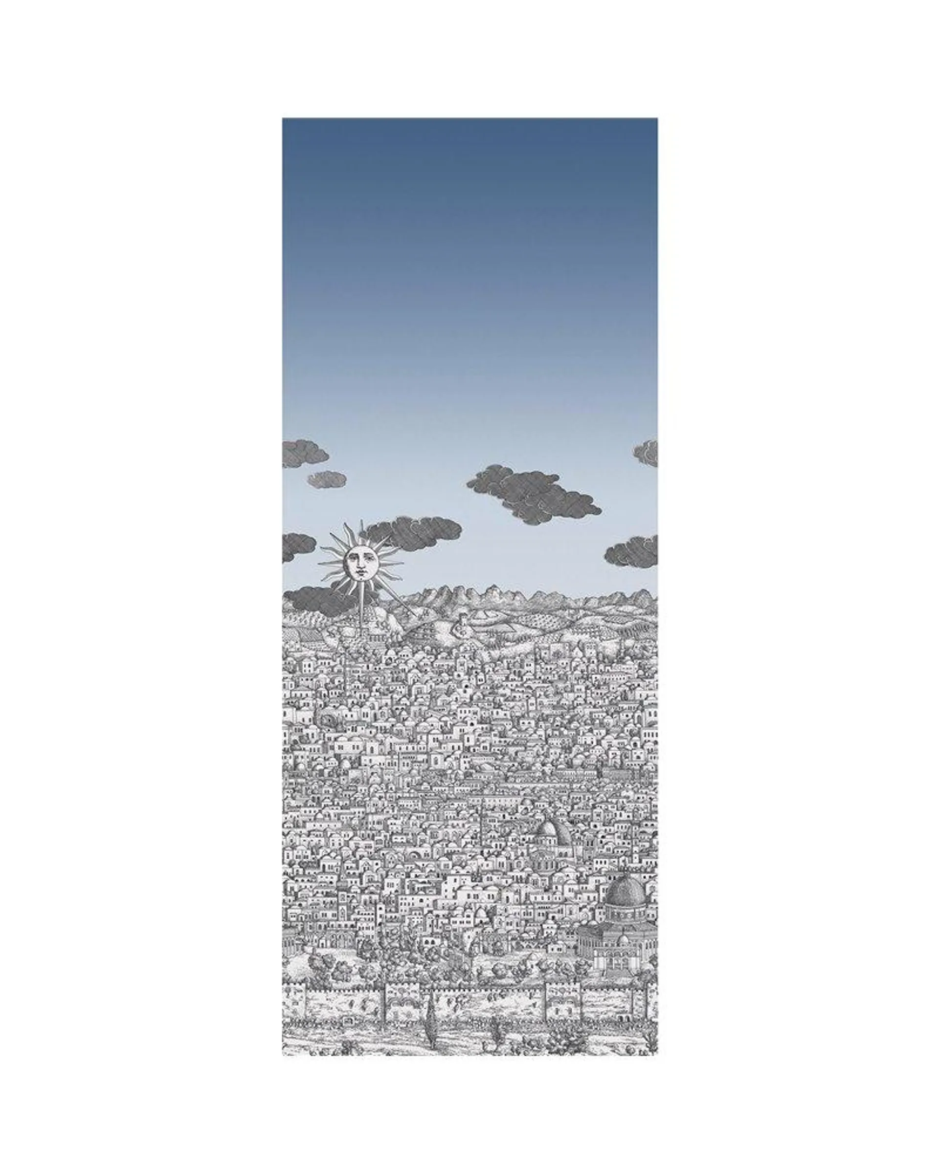 PAPEL PINTADO Vista Mediterranea Blue Ombre Sky 123-3014