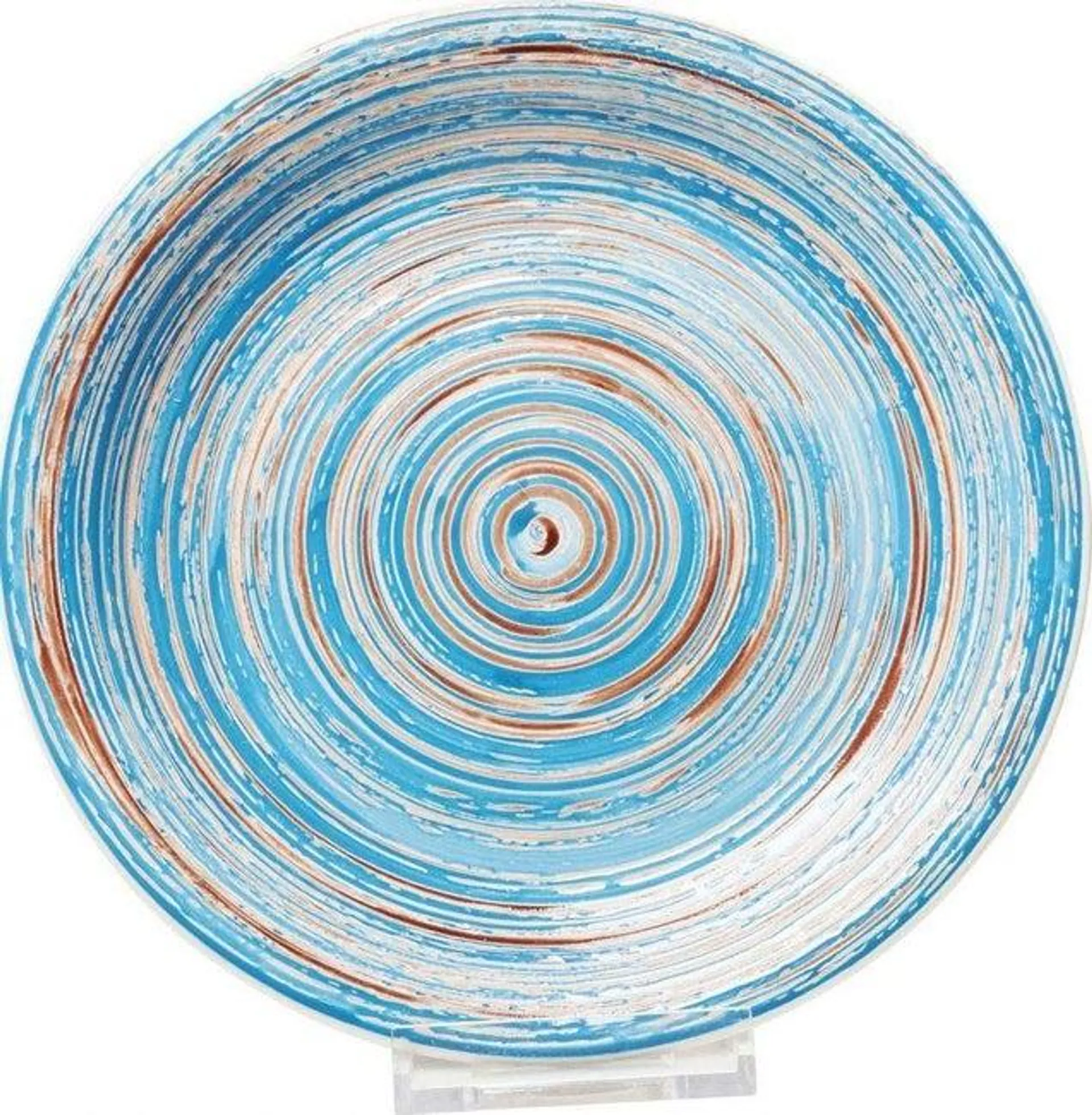 Plato Swirl azul Ø27cm