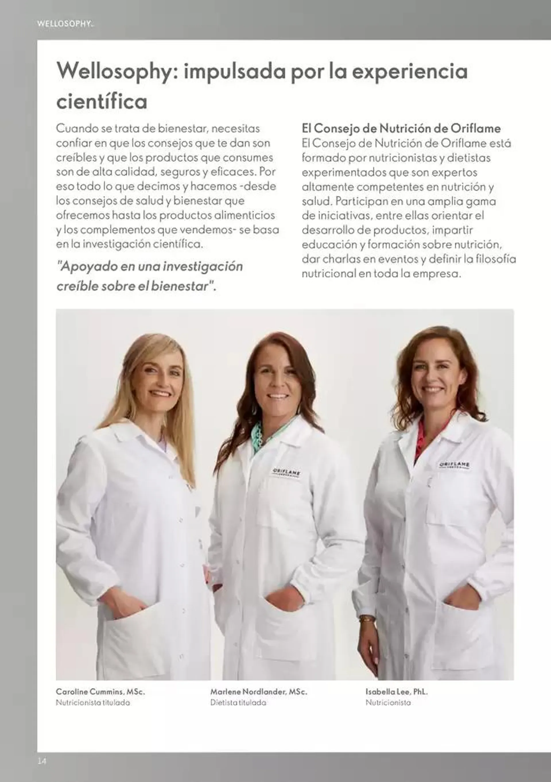 Catálogo de Oriflame Guía Wellosophy 9 de octubre al 31 de octubre 2024 - Página 14