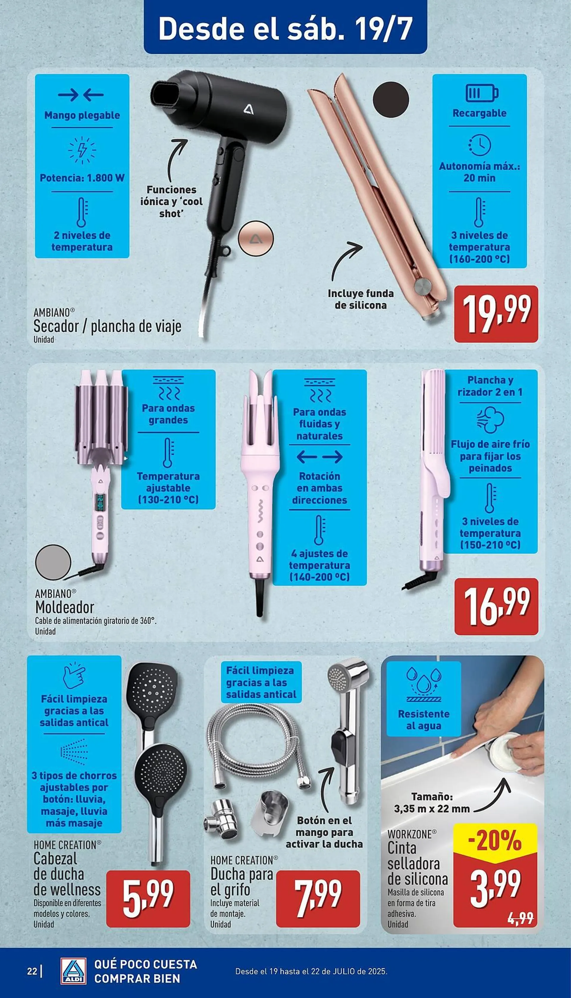 Catálogo de Folleto ALDI 14 de julio al 20 de julio 2025 - Página 22