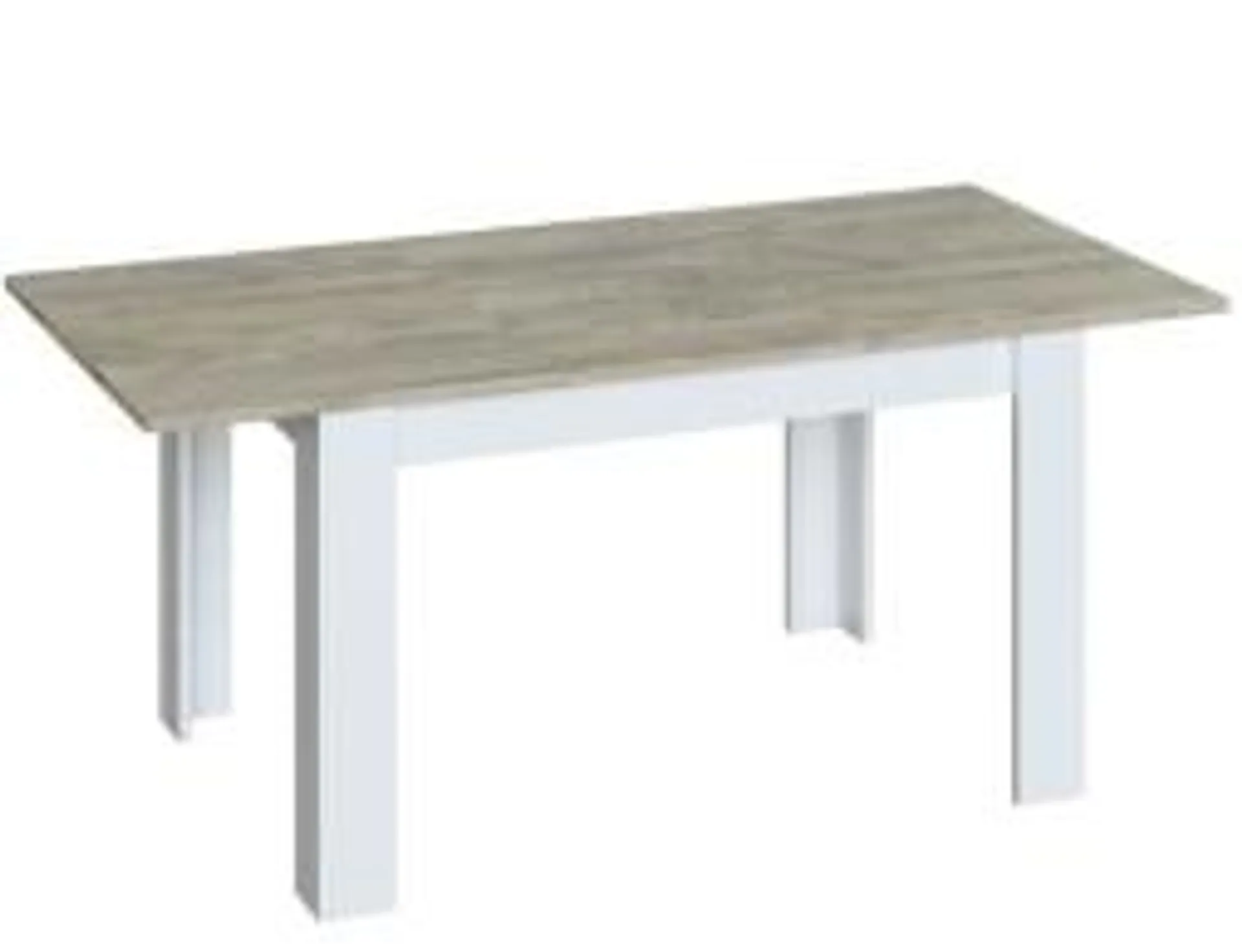 Mesa Comedor Extensible Kendra Blanco Y Roble