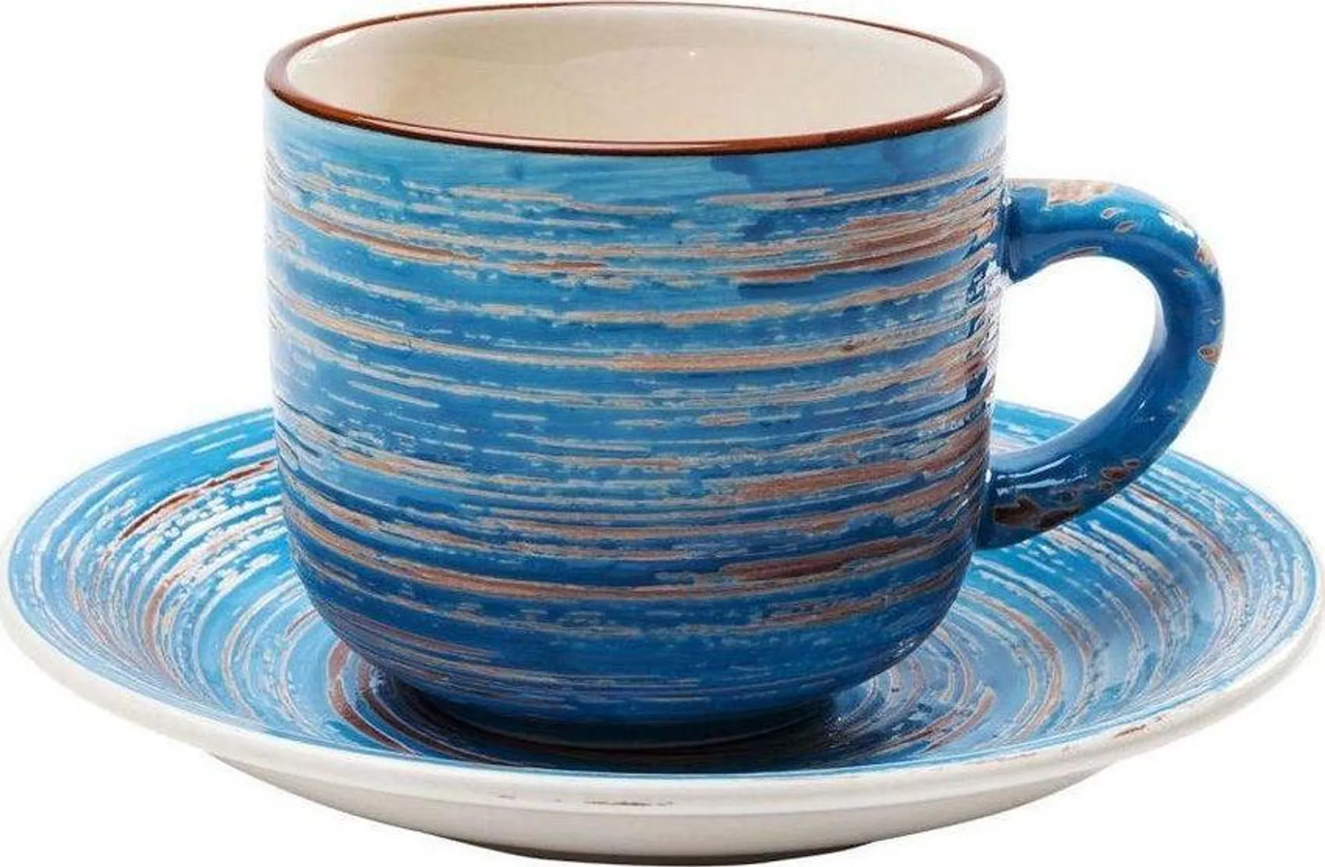 Taza café Swirl azul (1/Set)