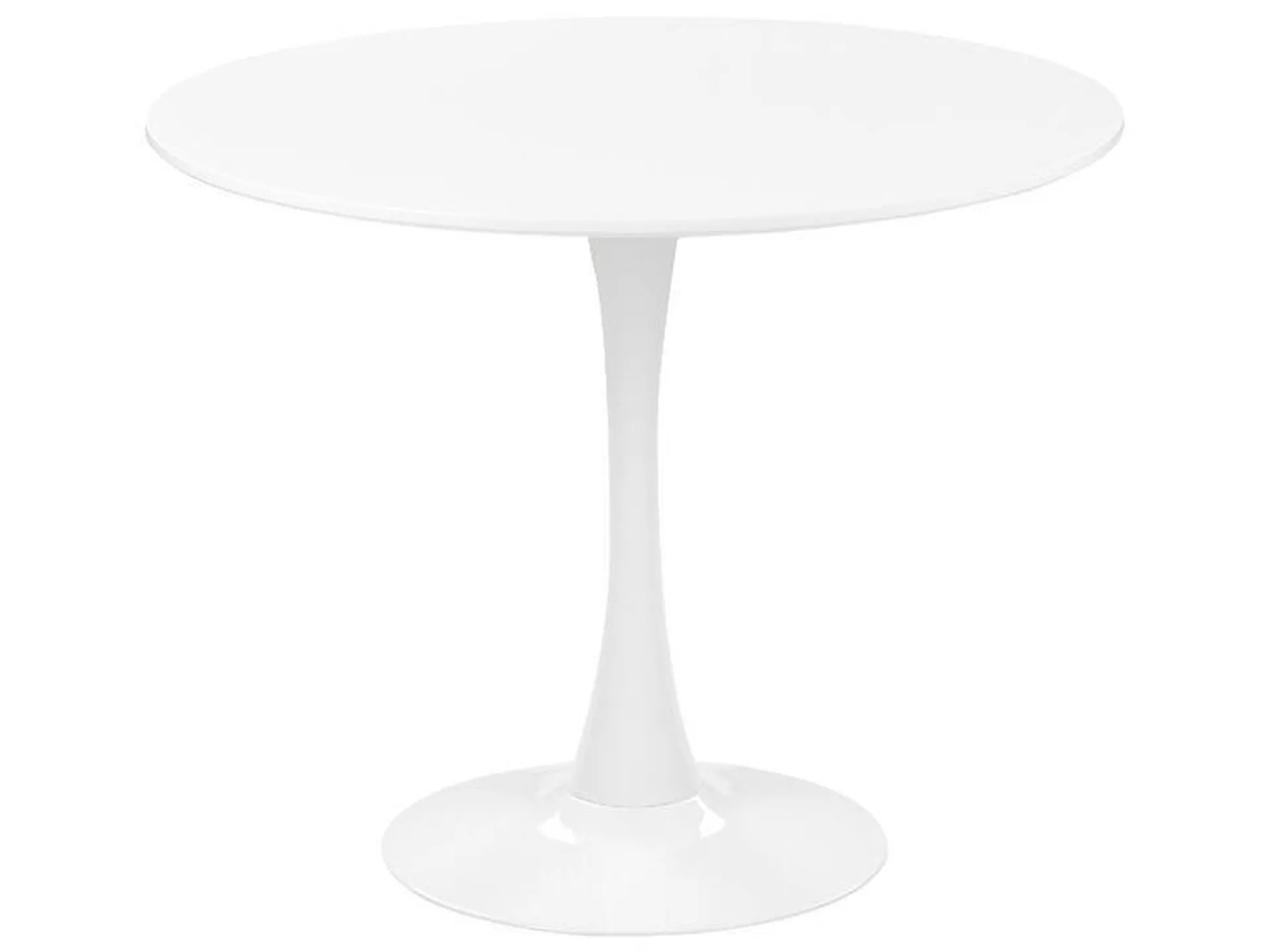 Mesa de comedor blanca ⌀ 90 cm BOCA