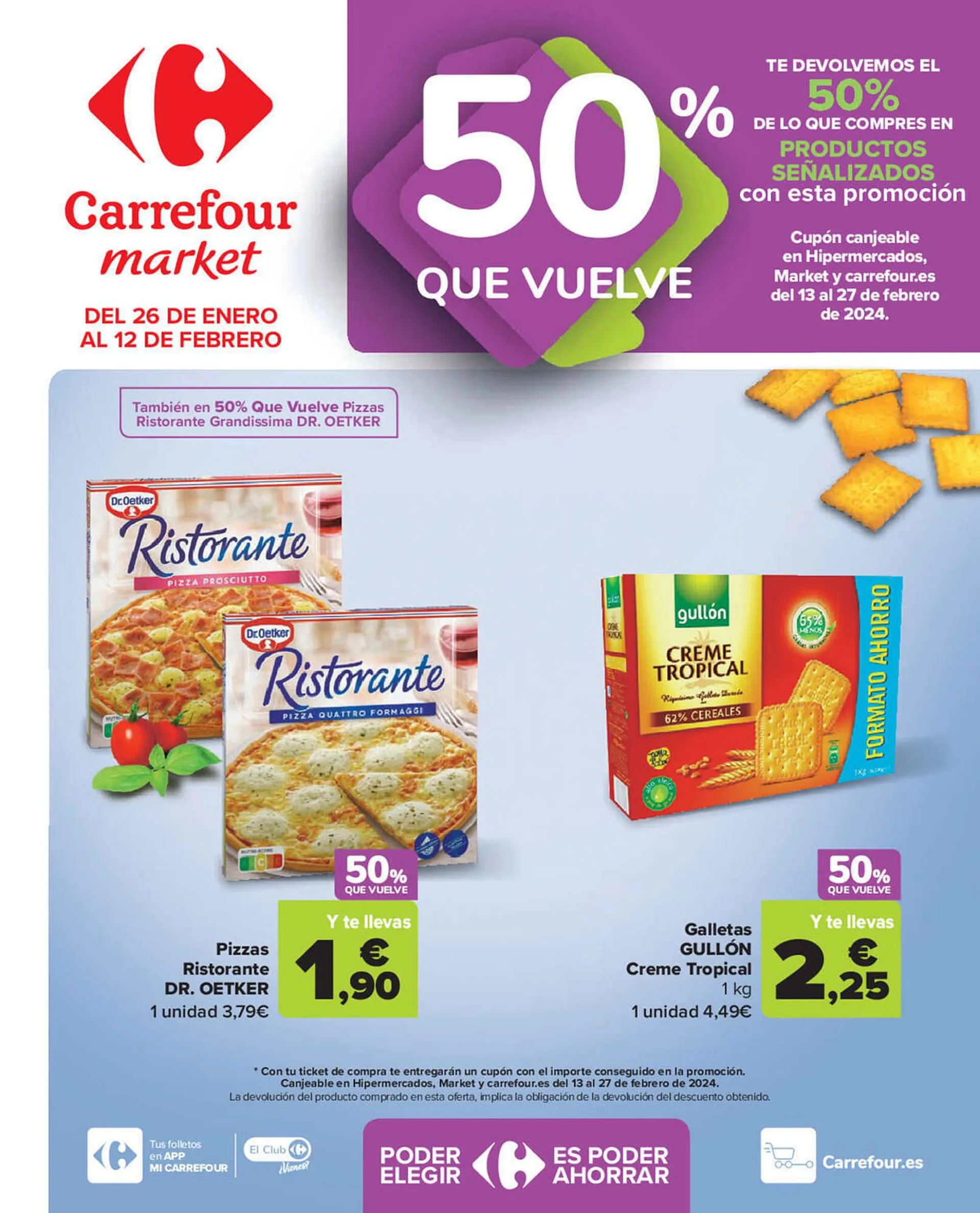 Catálogo de Folleto Carrefour Market 26 de enero al 12 de febrero 2024 - Página 1