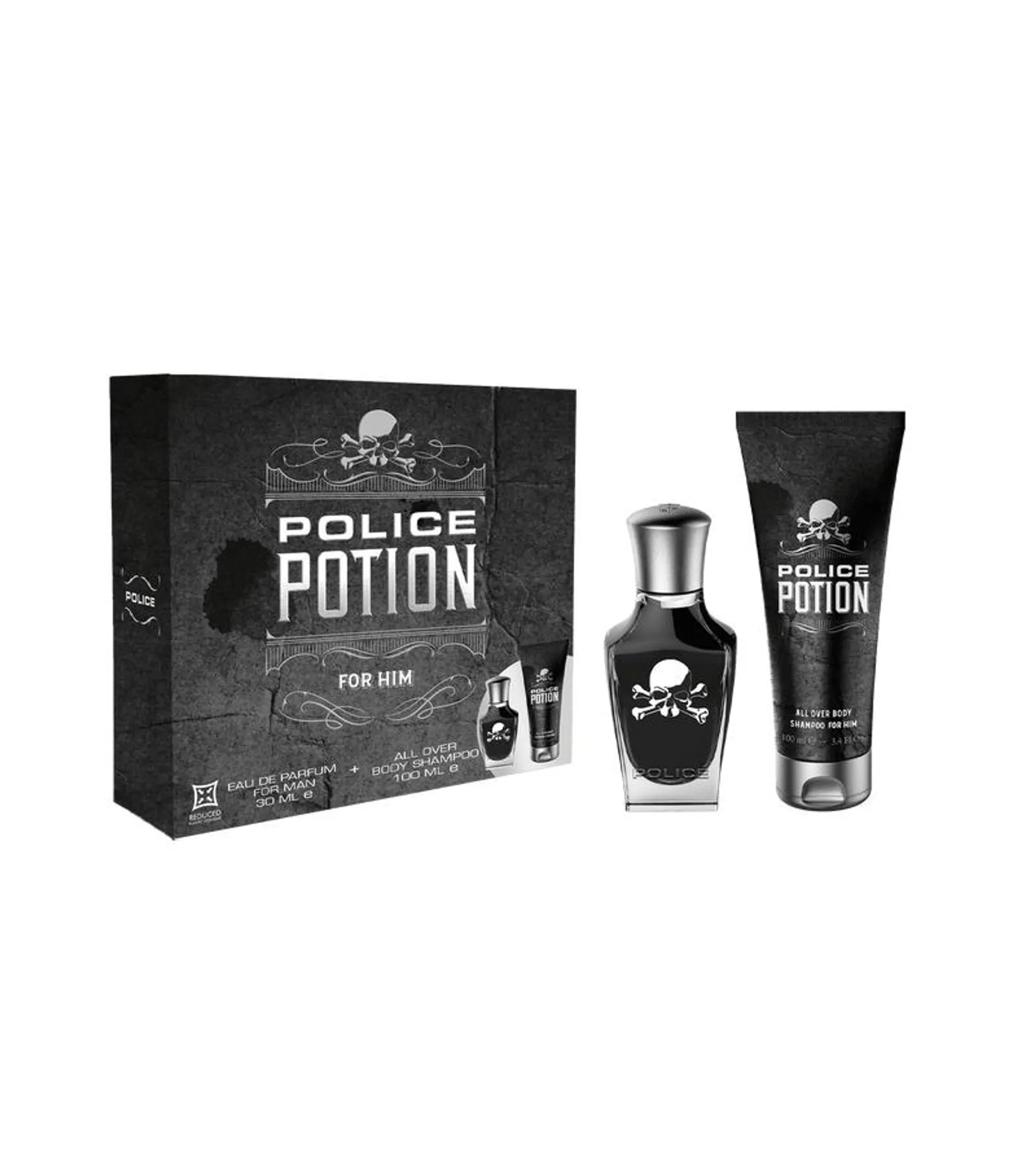 Police Potion For Man Gift Set EDPV 30 Ml + Body Shampoo 100 Ml