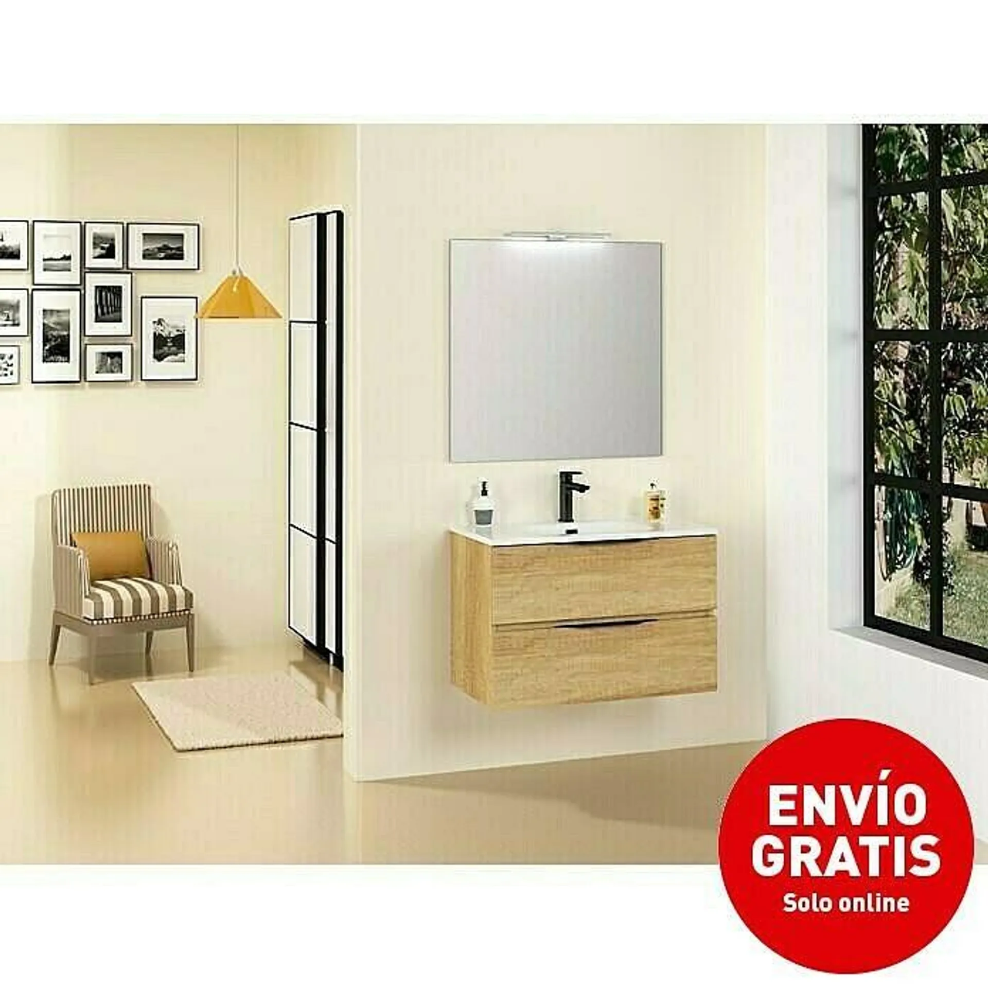 Conjunto de mueble de baño Bruna