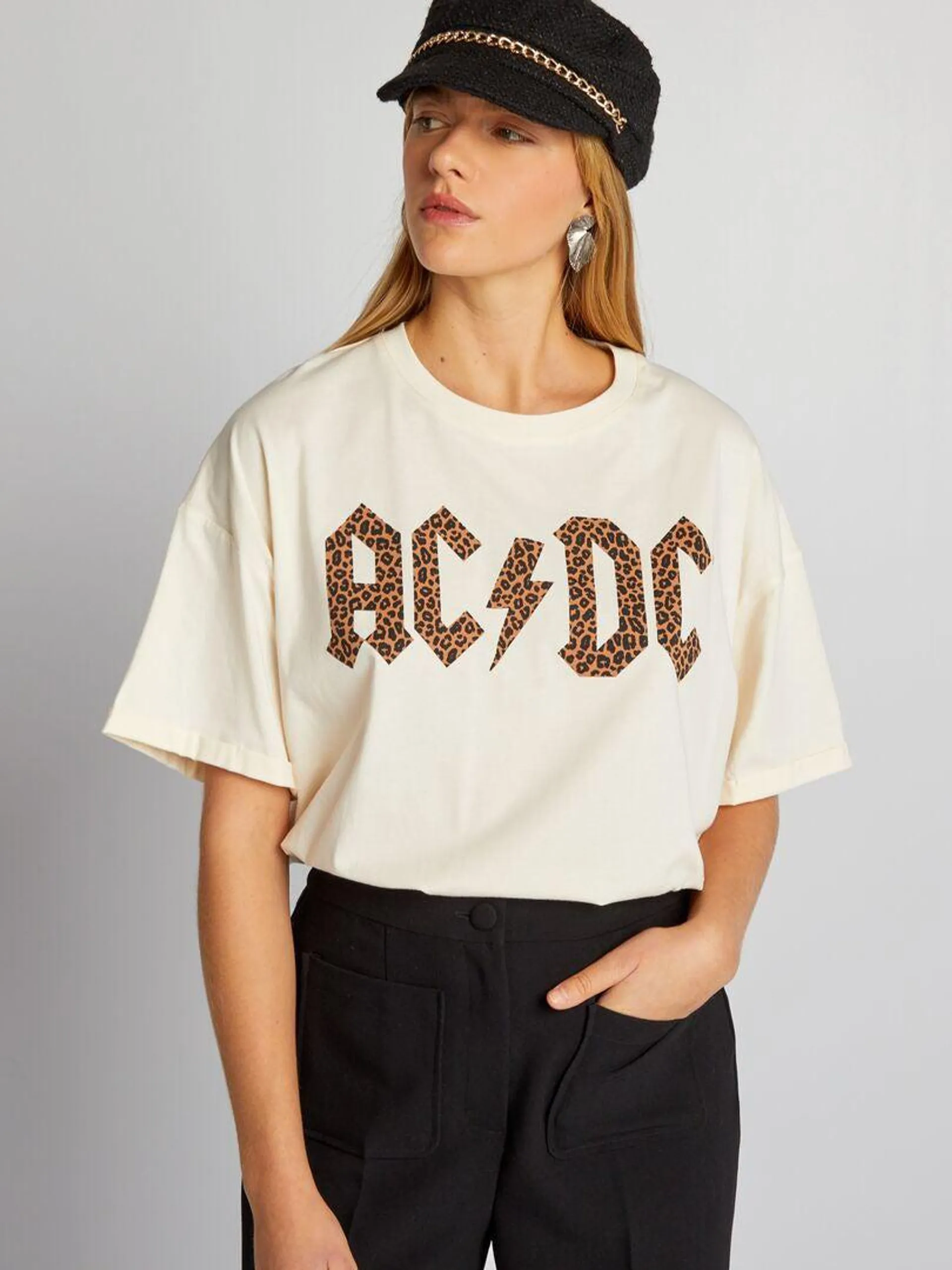 Camiseta 'AC/DC' - BLANCO