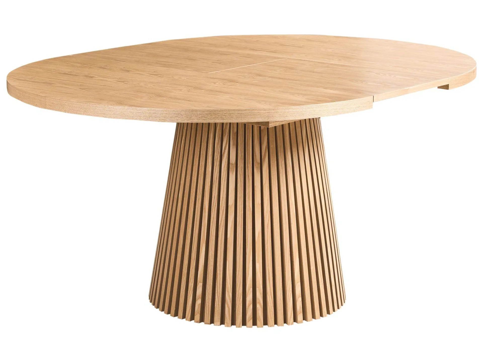 Mesa de comedor extensible MOORE Fresno claro 120 cm 120/160 cm