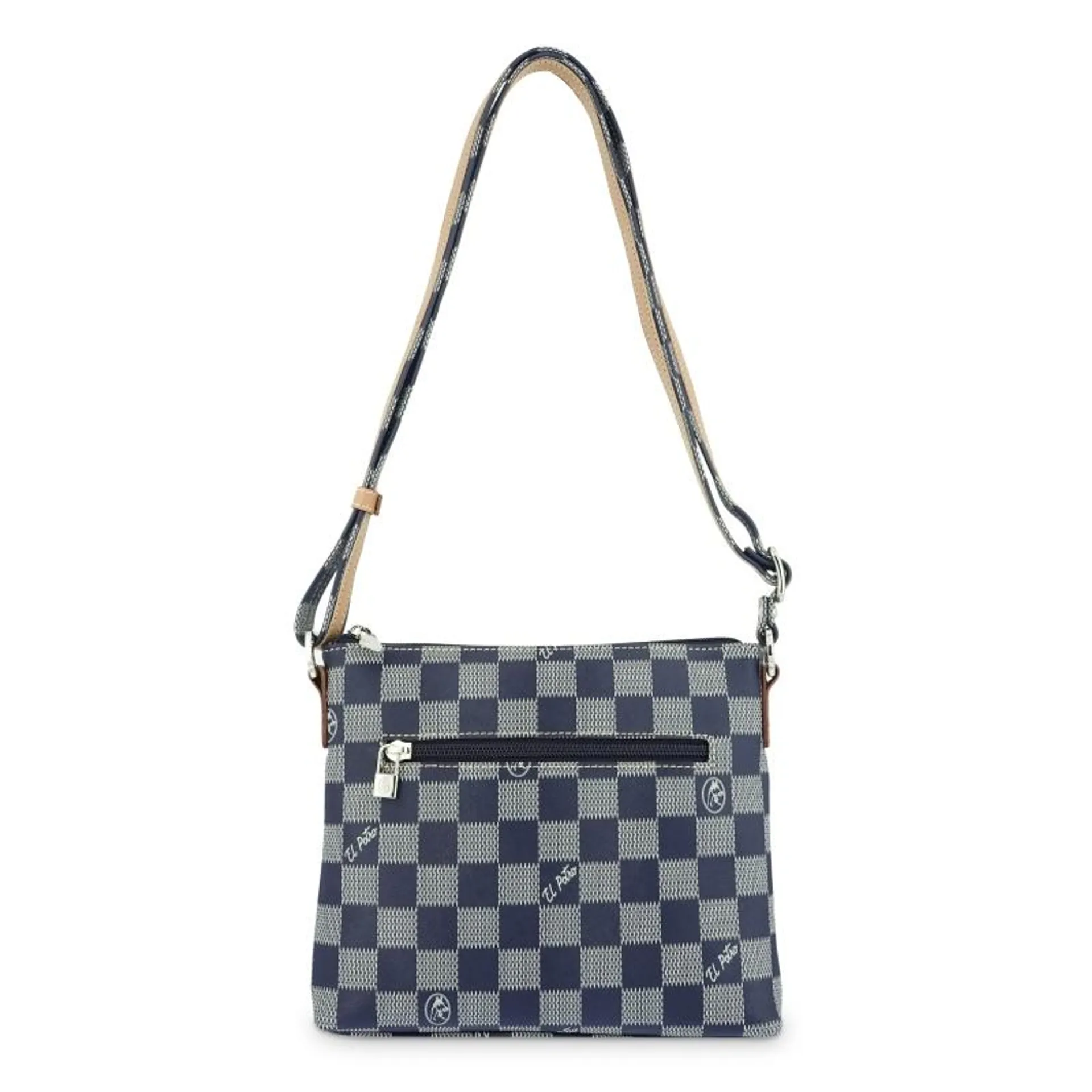 Bolso Bandolera pequeño mujer en lona color azul-Chess