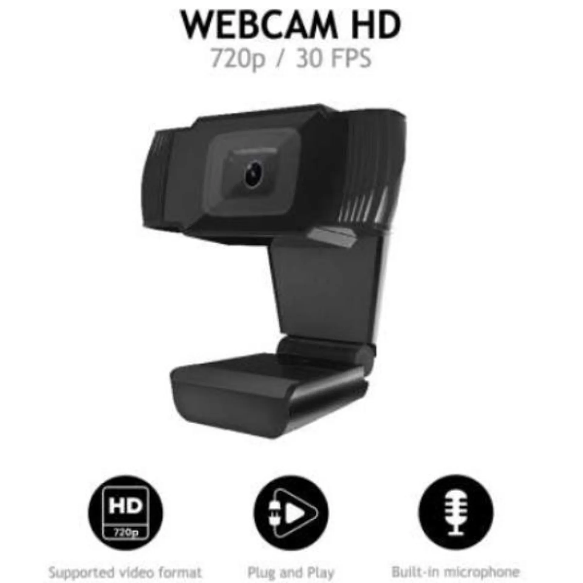 WEBCAM NILOX HD 720P CON MICROFONO ENFOQUE FIJO