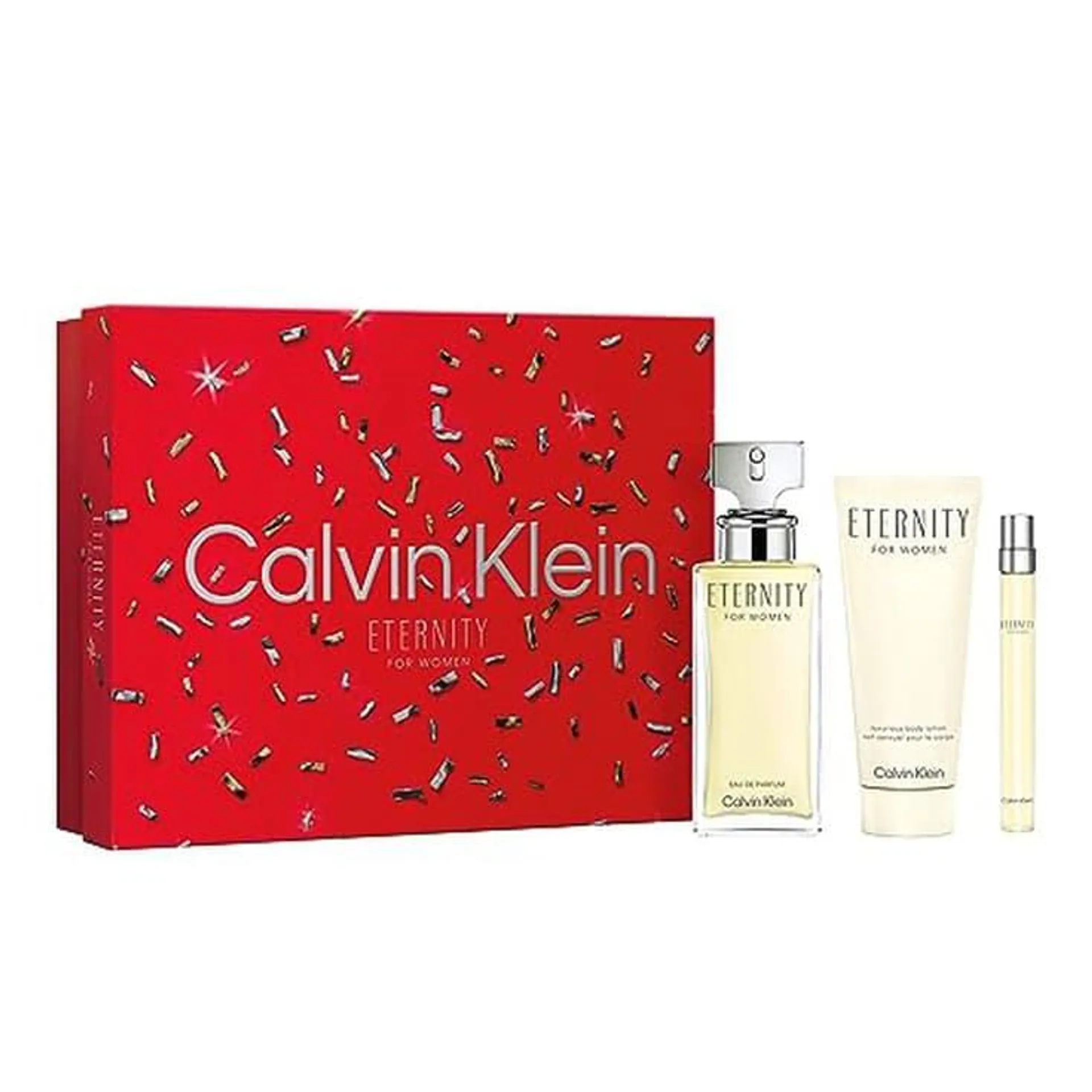 ck eternity for womem eau de parfum 100ml cofre 3 piezas