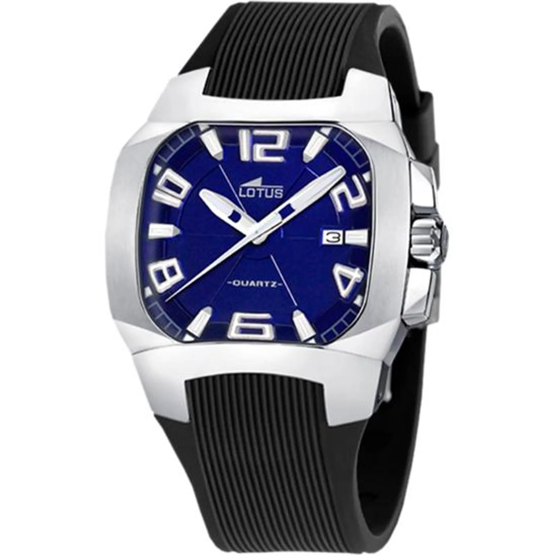 RELOJ LOTUS 15503/B AZUL CORREA DE ACERO INOXIDABLE 316L, HOMBRE