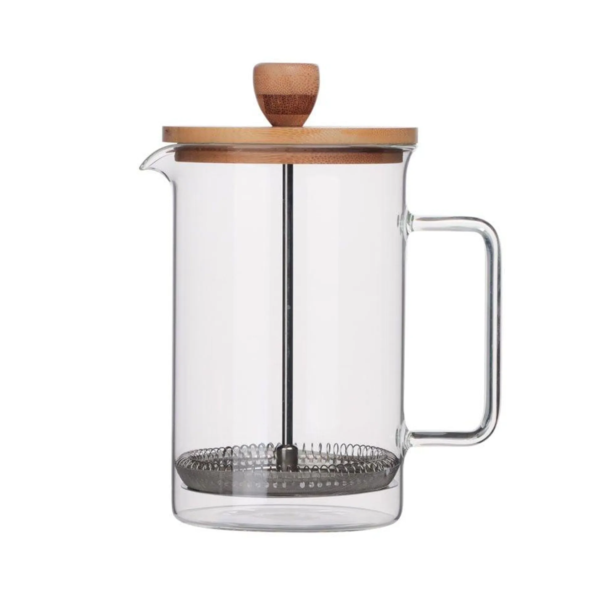 Cafetera Embolo Borosilicato Tapa Bambu 80cl Culinarium