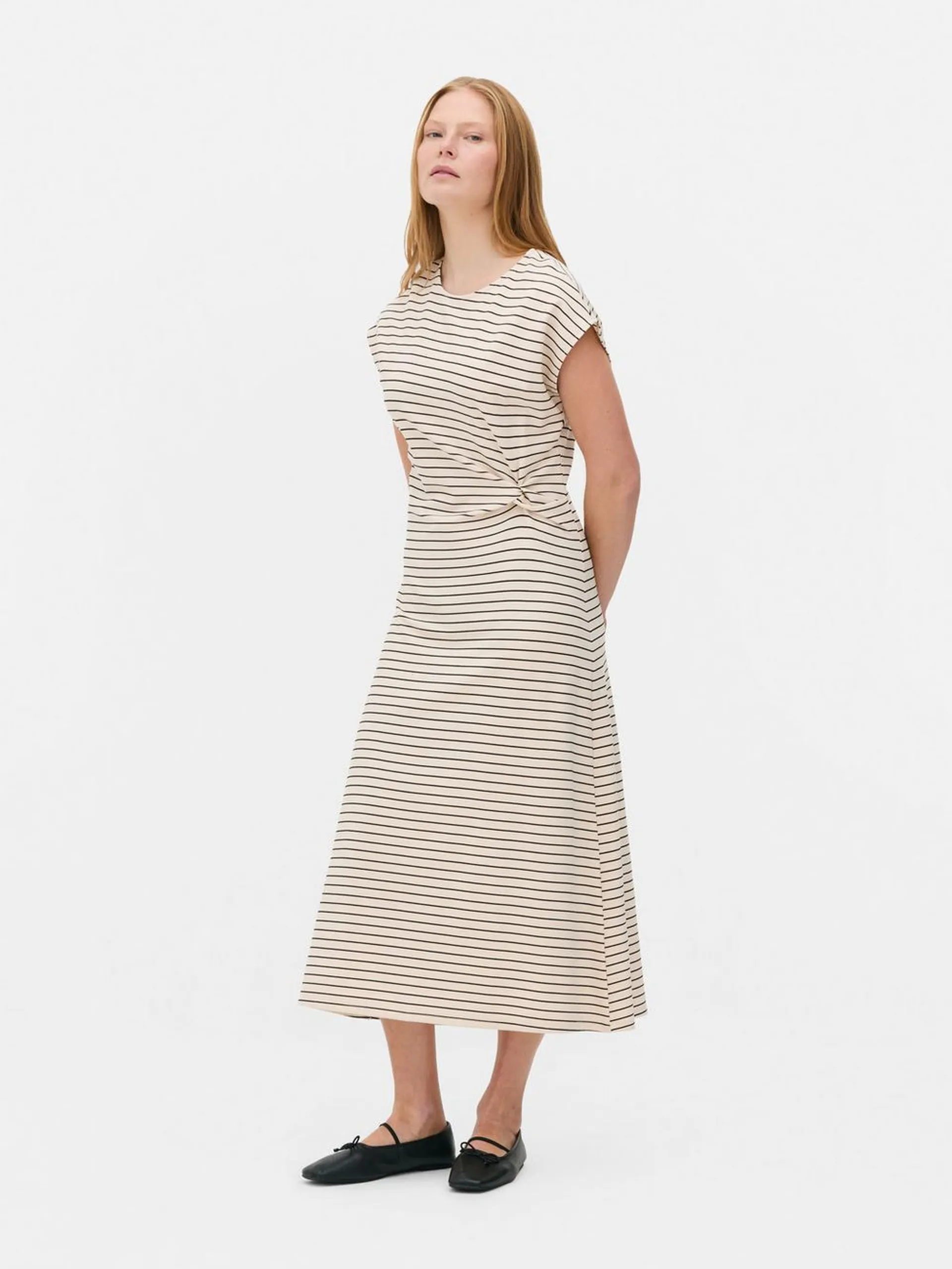Vestido de punto a rayas de The Edit