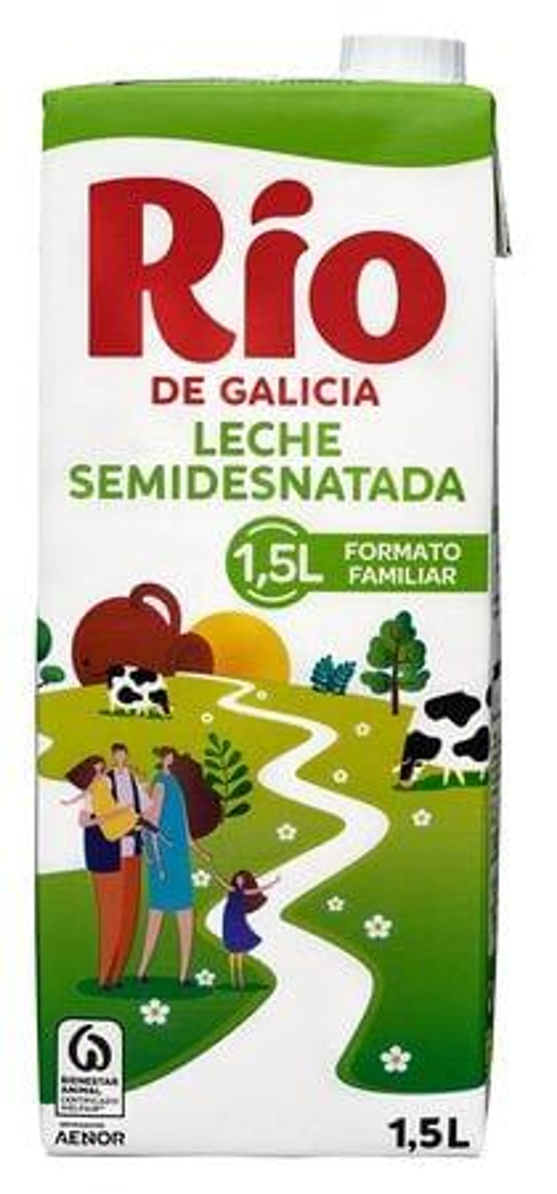 Leche Río 1,5l semidesnatada brik