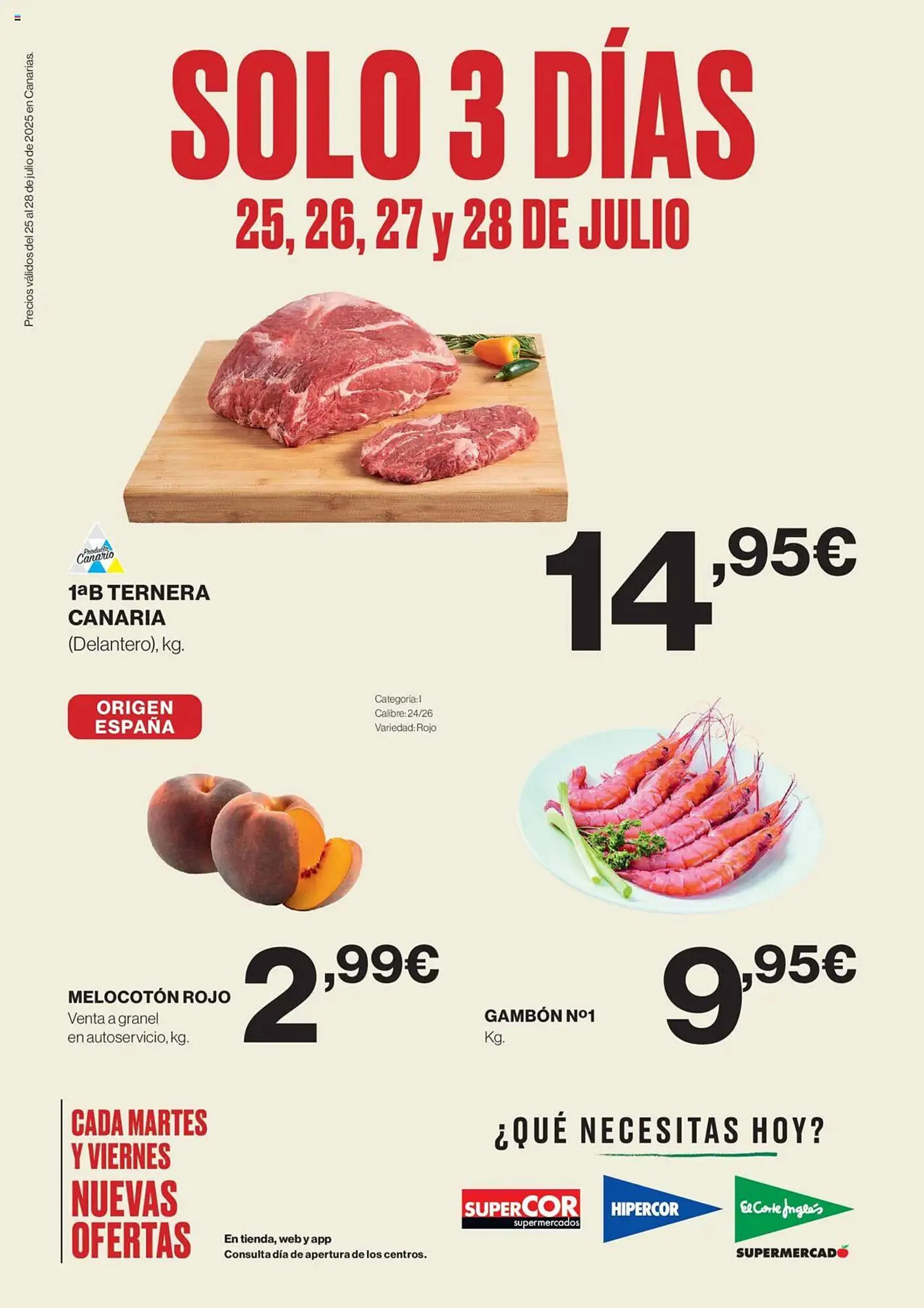 Catálogo de Folleto Supercor 25 de julio al 28 de julio 2025 - Página 1