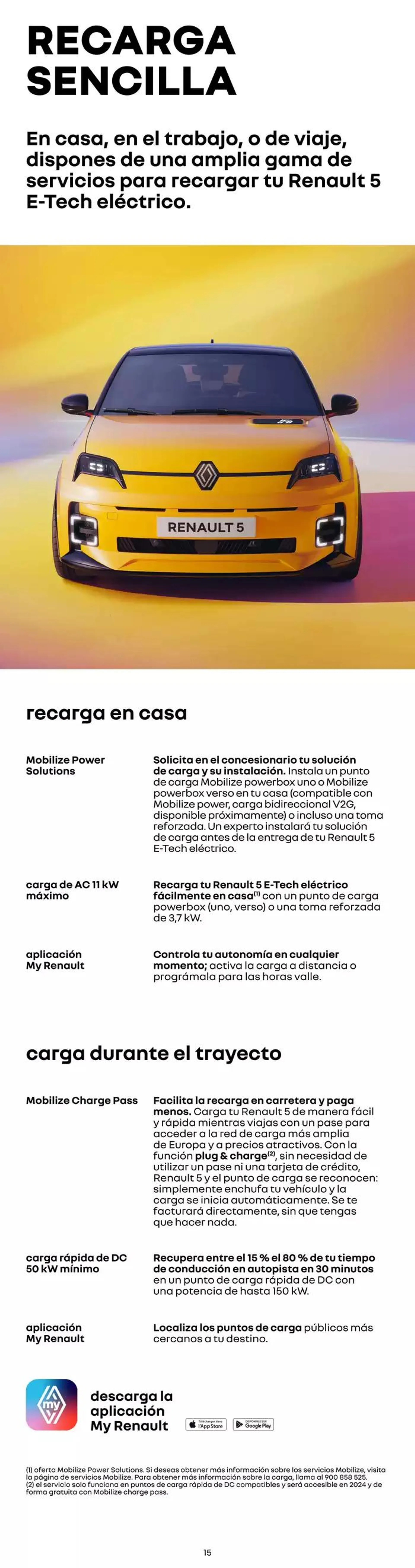 Catálogo de Renault 5 E-Tech Eléctrico 24 de abril al 24 de abril 2026 - Página 15