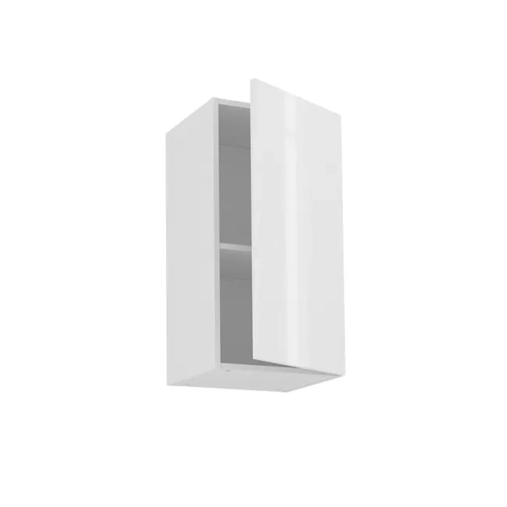 Mueble alto cocina Delinia ID Sevilla blanco brillo 76,8x60cm una puerta