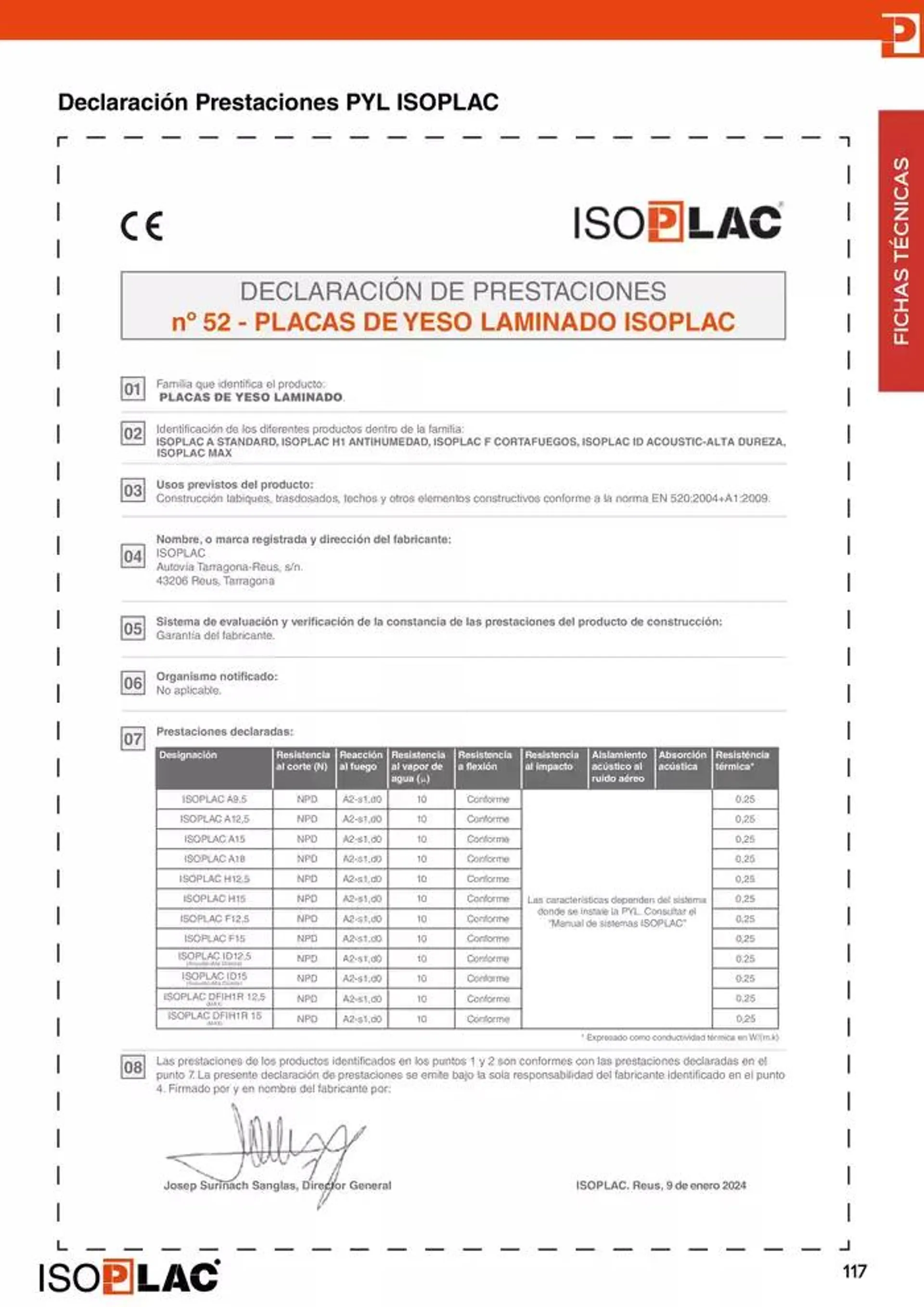 Catálogo de Manual Técnico Isoplac 15 de noviembre al 30 de noviembre 2024 - Página 117