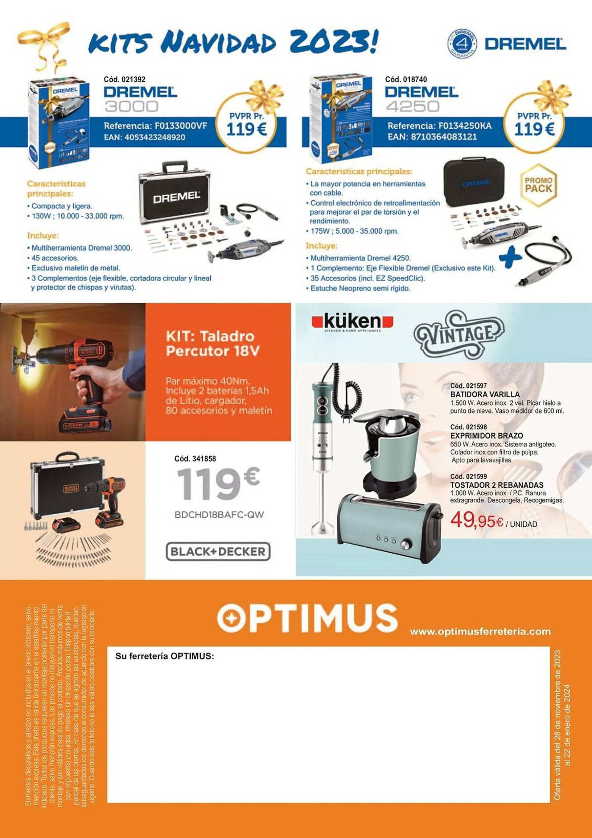 Catálogo de Folleto Optimus 13 de diciembre al 22 de enero 2024 - Página 44