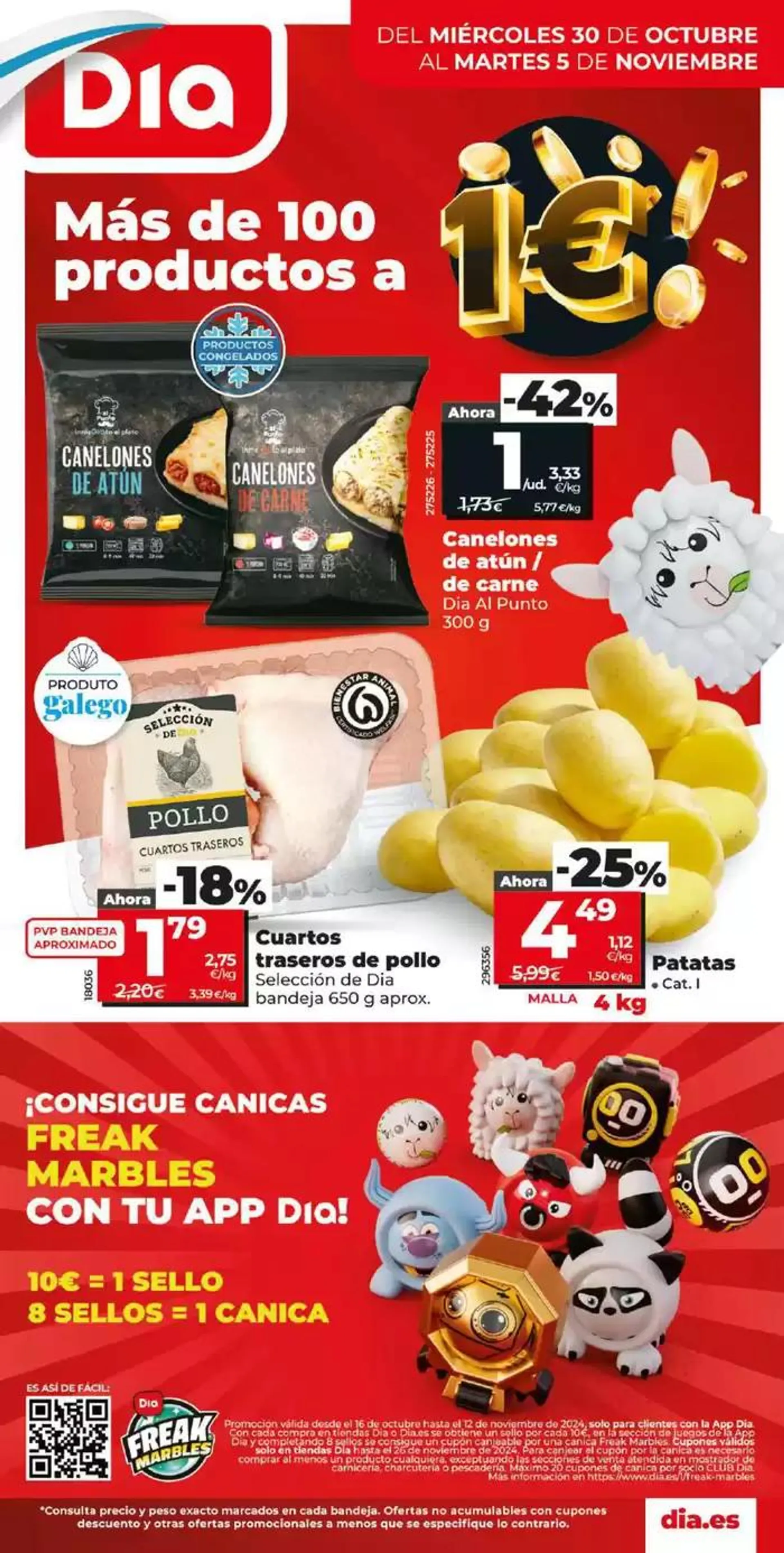 Más de 100 productos a 1€ del 30/10 al 5/11 - 1