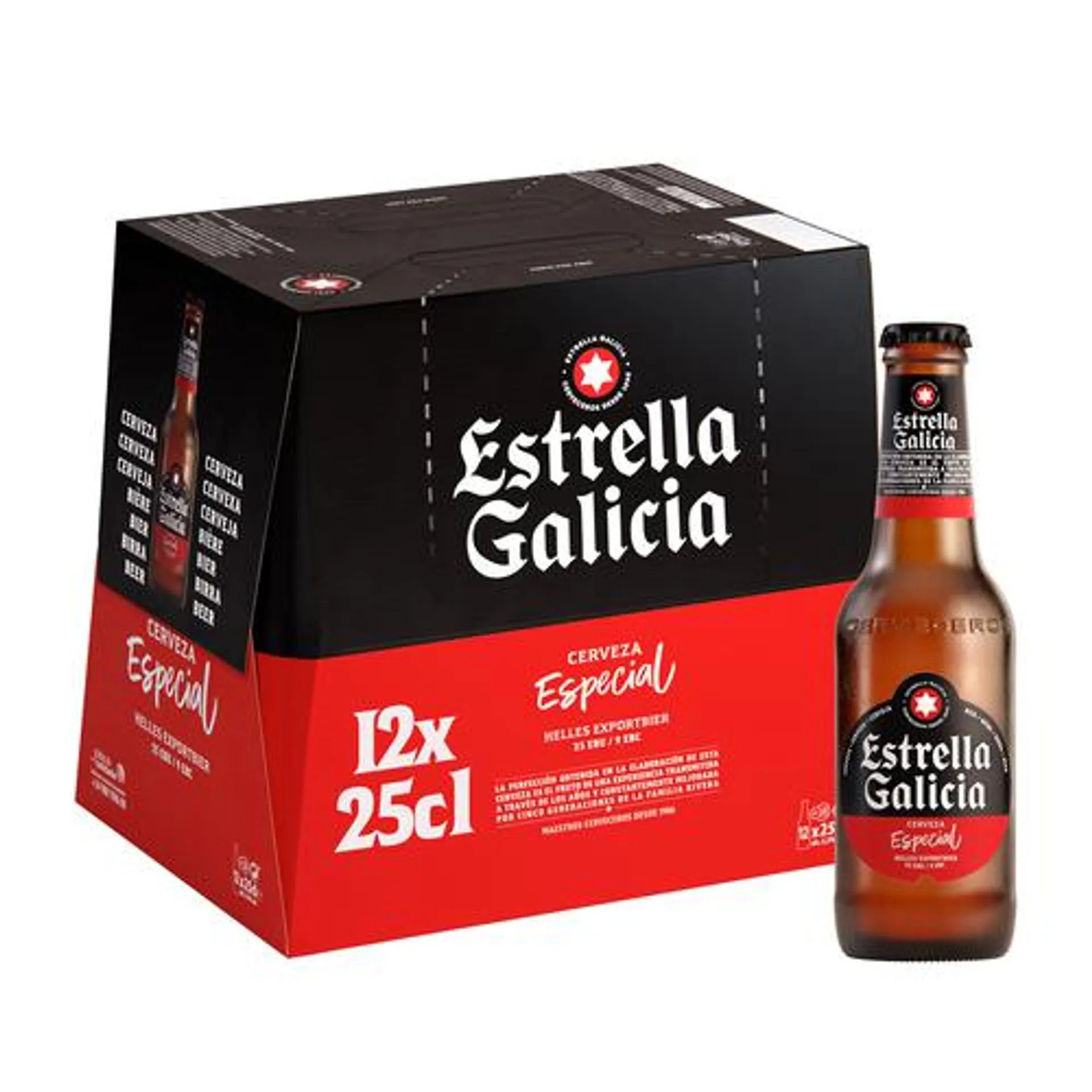 ESTRELLA GALICIA Especial cervezas pack 12 uds. x 25 cl