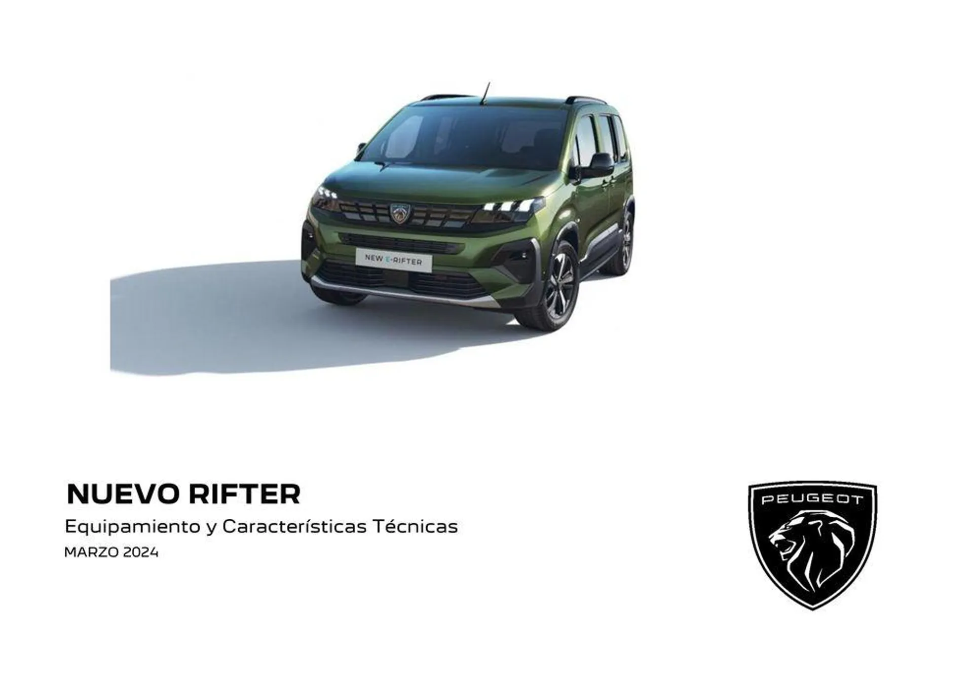 Catálogo de Nuevo Peugeot Rifter Eléctrico • Térmico 5 de agosto al 5 de agosto 2025 - Página 1