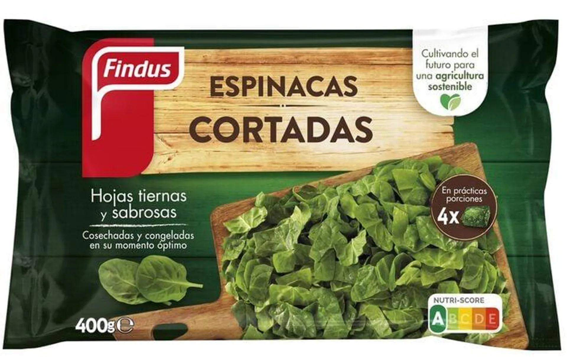 Espinacas cortadas Findus 400g