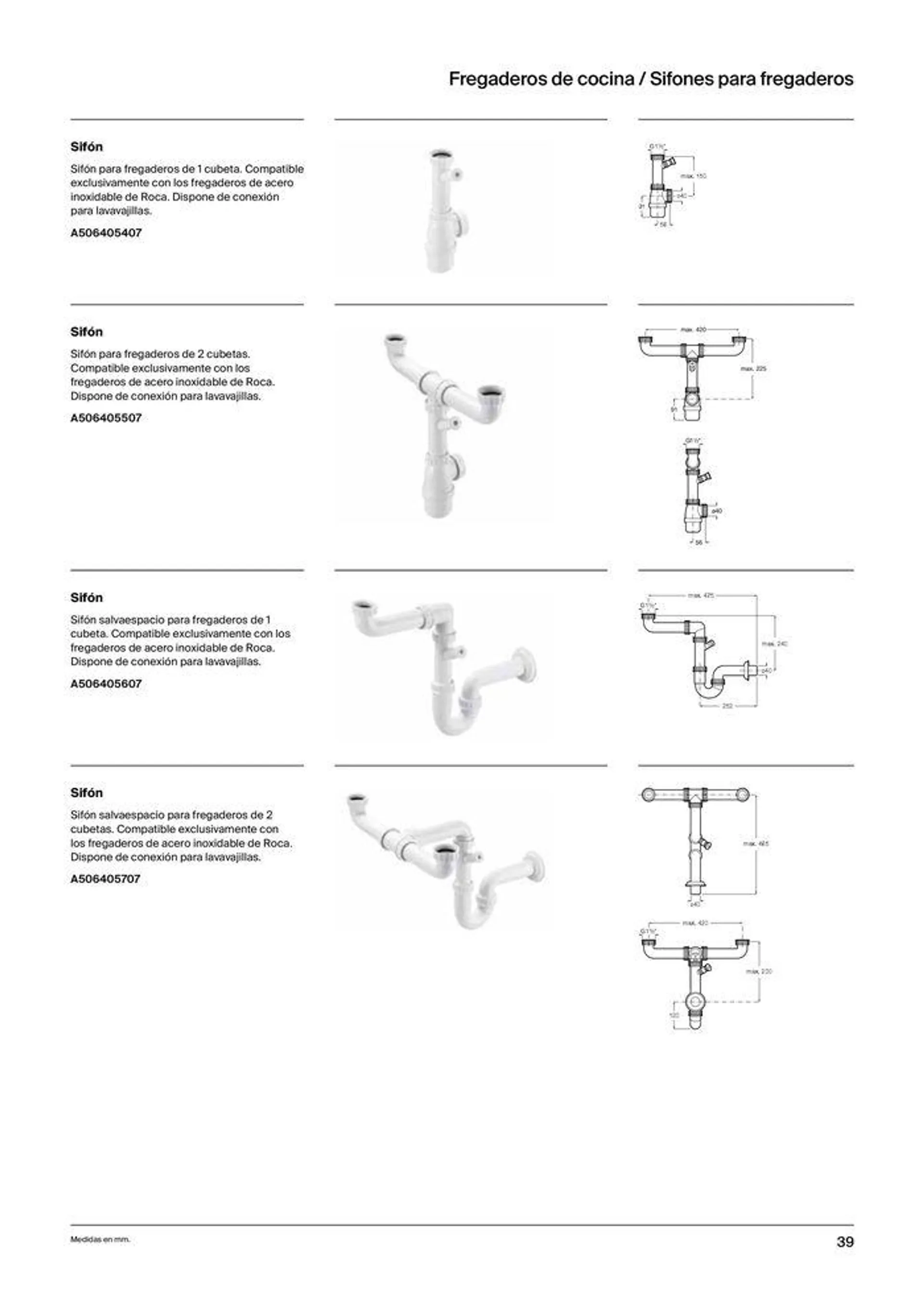 Catálogo de Fregaderos y grifería para cocina 19 de septiembre al 31 de diciembre 2024 - Página 41