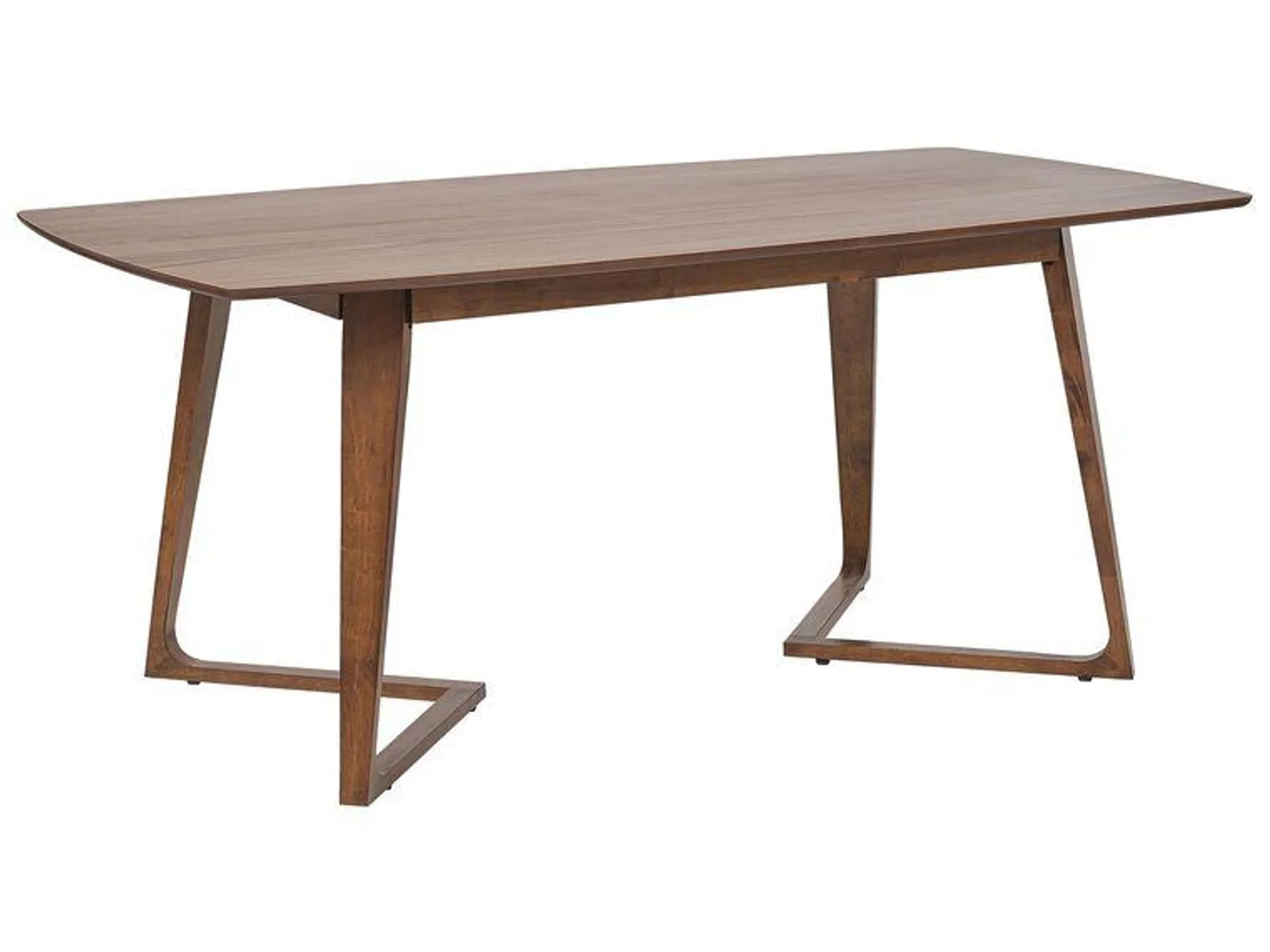 Mesa de comedor madera oscura 180 x 90 cm HUXTER