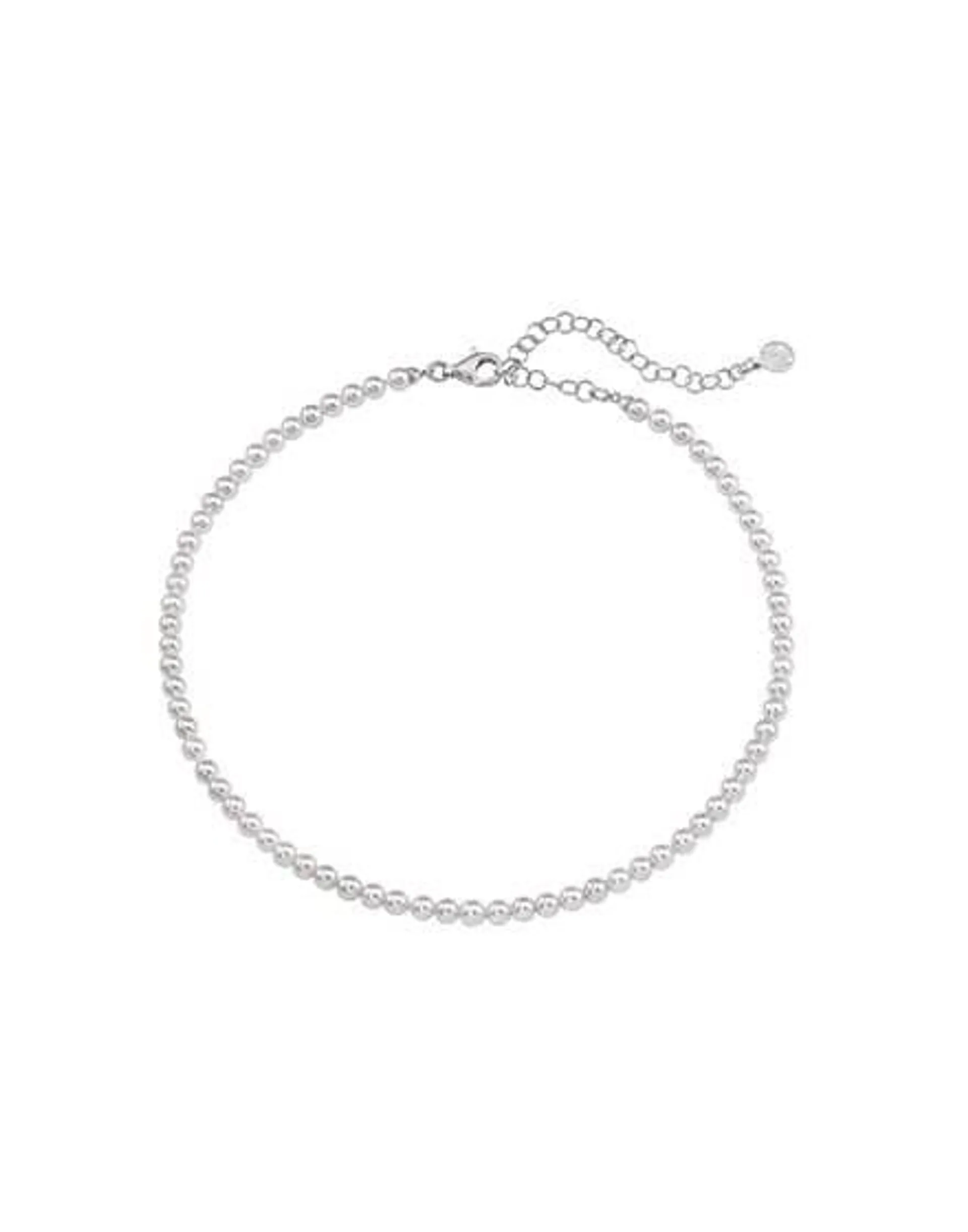 Collar Ballet plata con perlas 4mm