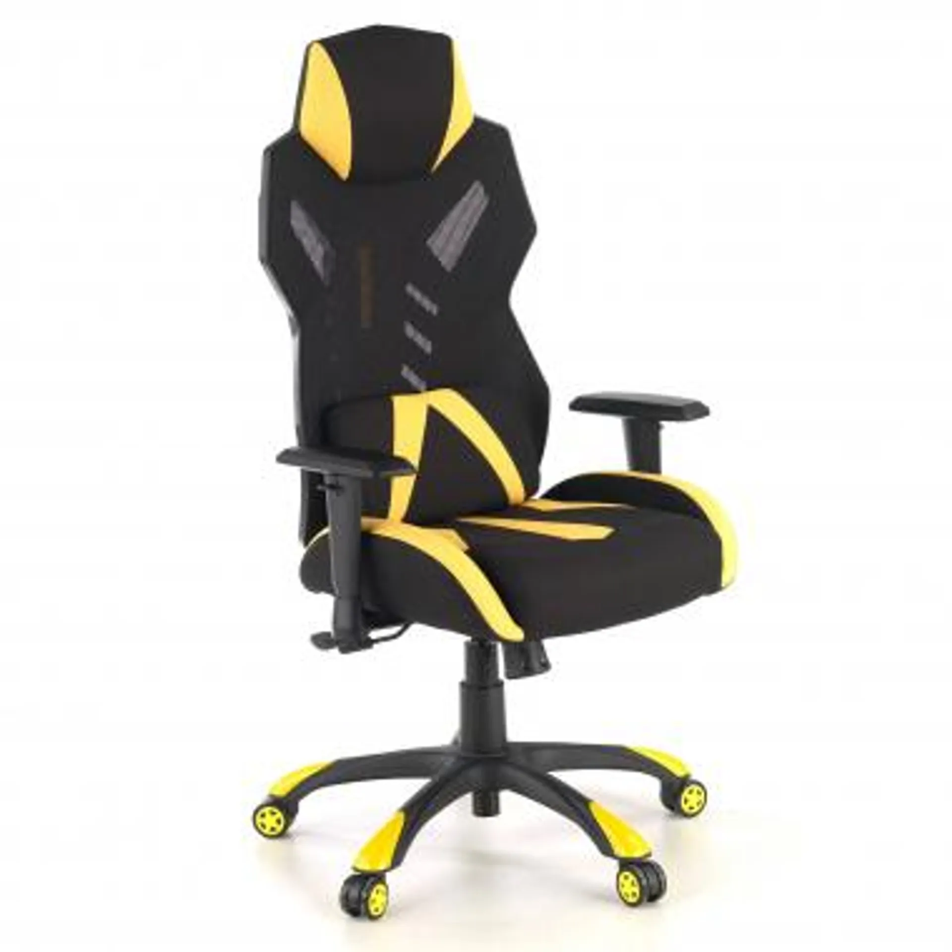 Silla Gamer Fenix, red transpirable, brazos 1D - Amarillo