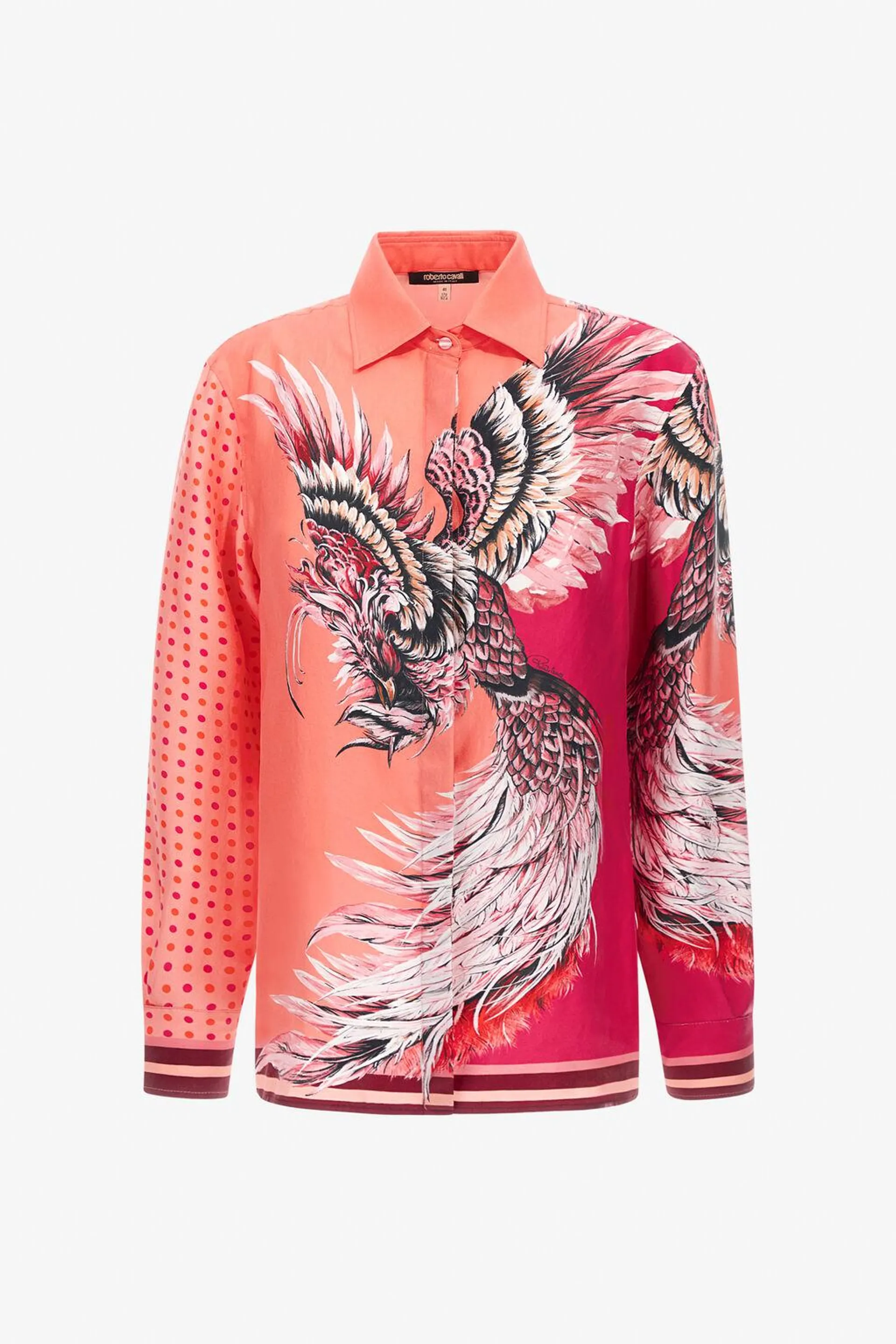 Bird Patchwork print shirt