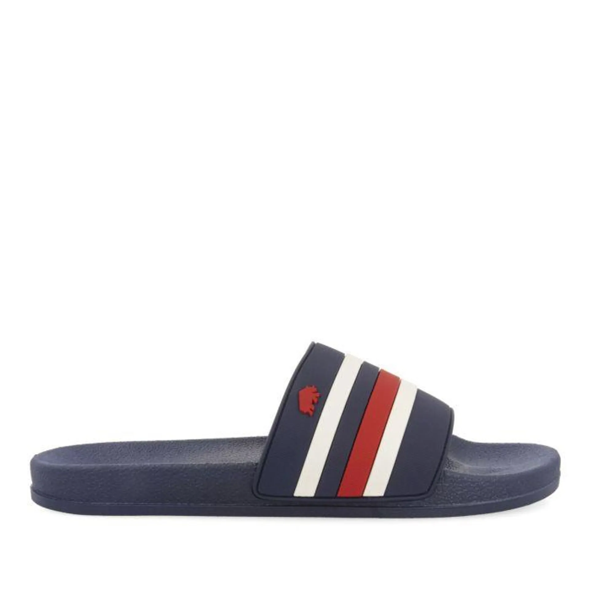 BLUE NAVY SLIPPERS WITH COLOR DETAILS FOR MEN BURGIO