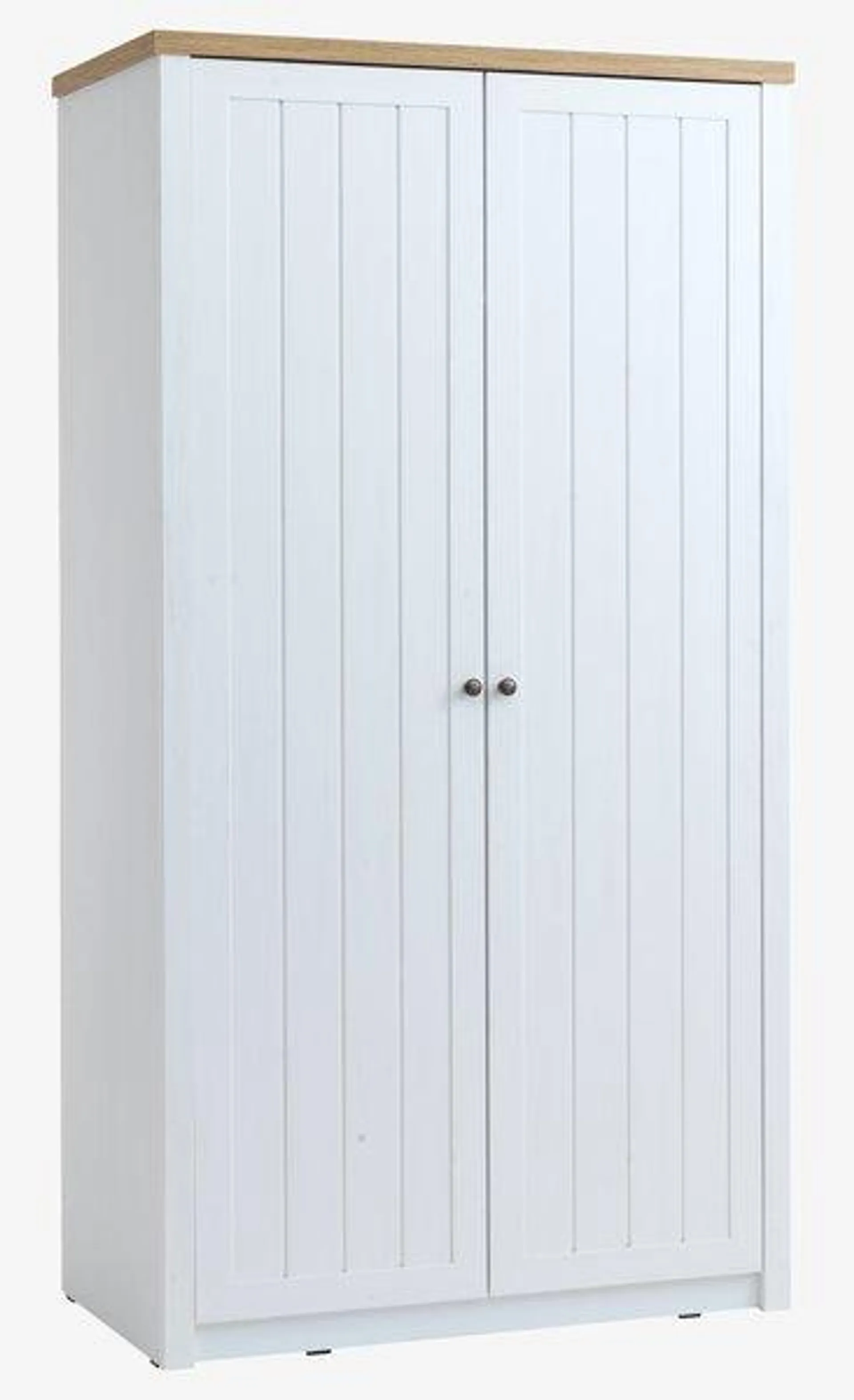 Armario MARKSKEL 112x210 blanco/color roble