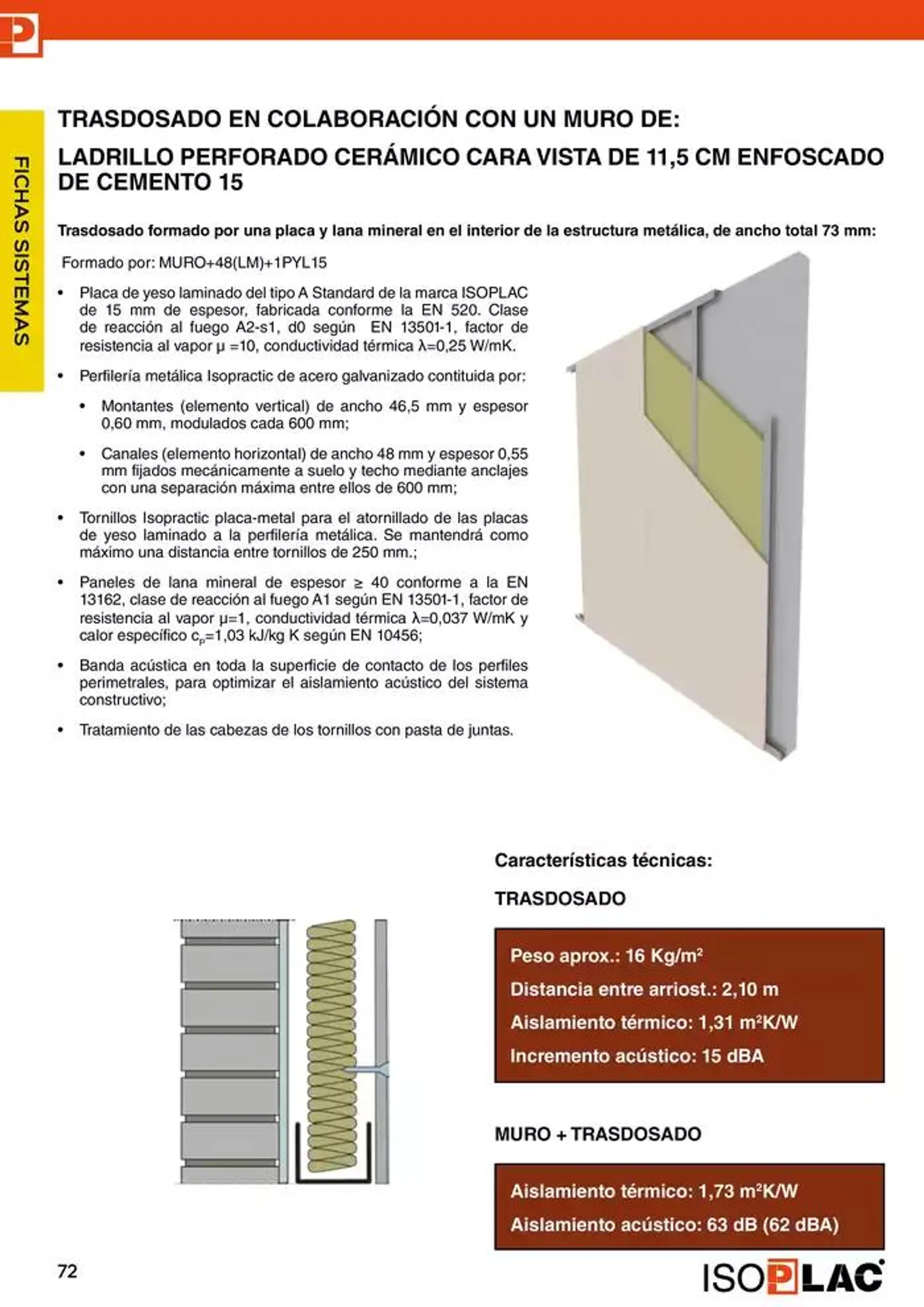 Catálogo de Manual Técnico Isoplac 15 de noviembre al 30 de noviembre 2024 - Página 72