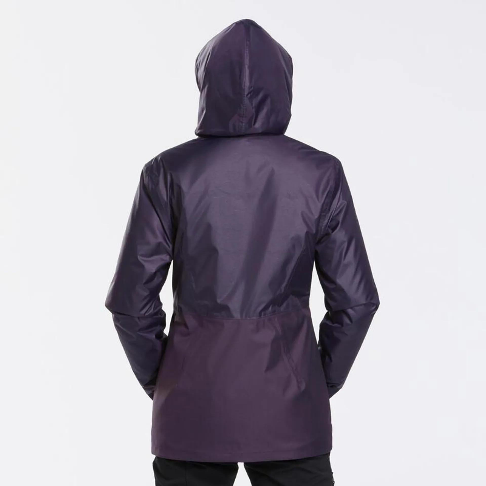 Abrigo de montaña y nieve impermeable Mujer Quechua SH50 Warm morado