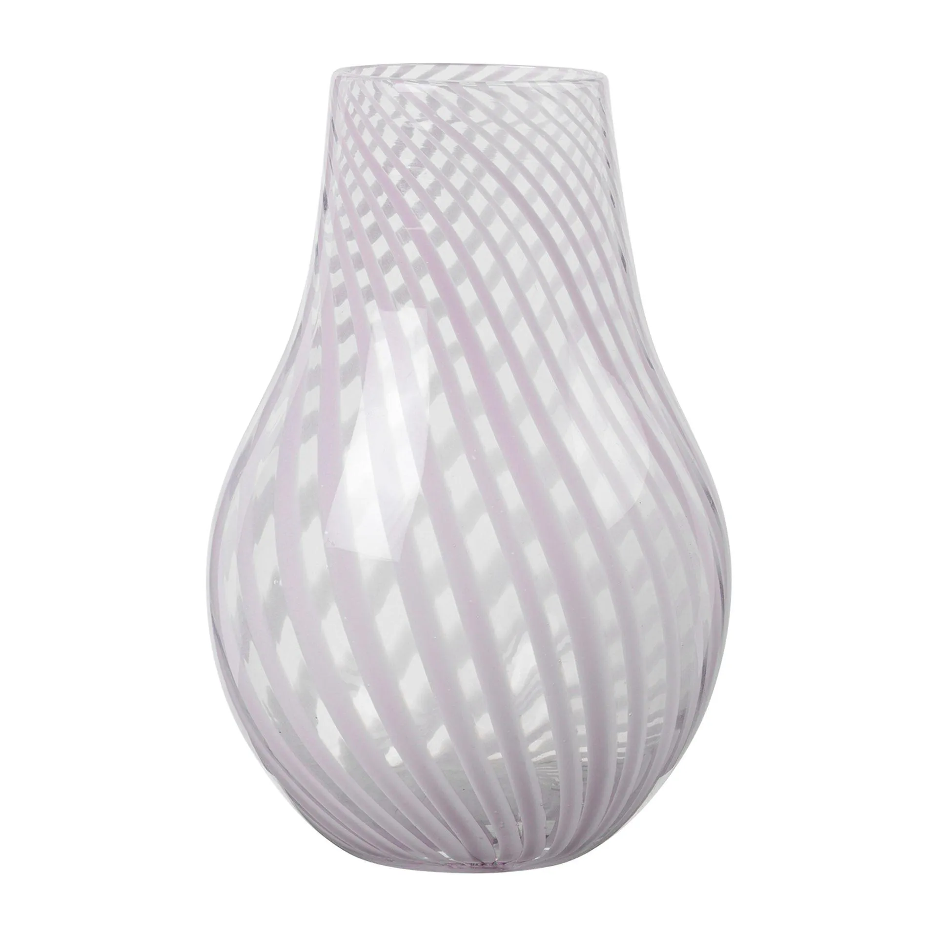 Ada Cross Stripe vase 22.5 cm Lavender grey