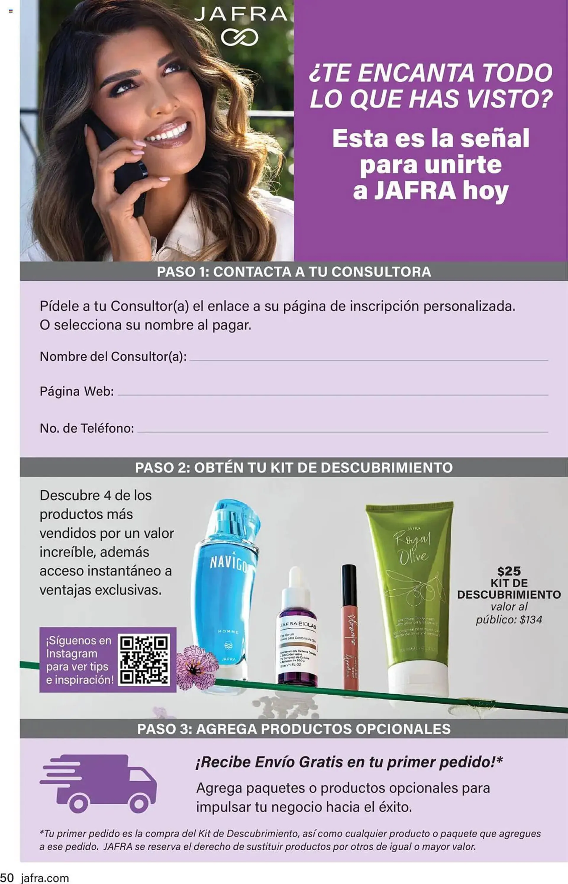 Catálogo de Folleto JAFRA 1 de junio al 30 de junio 2025 - Página 50