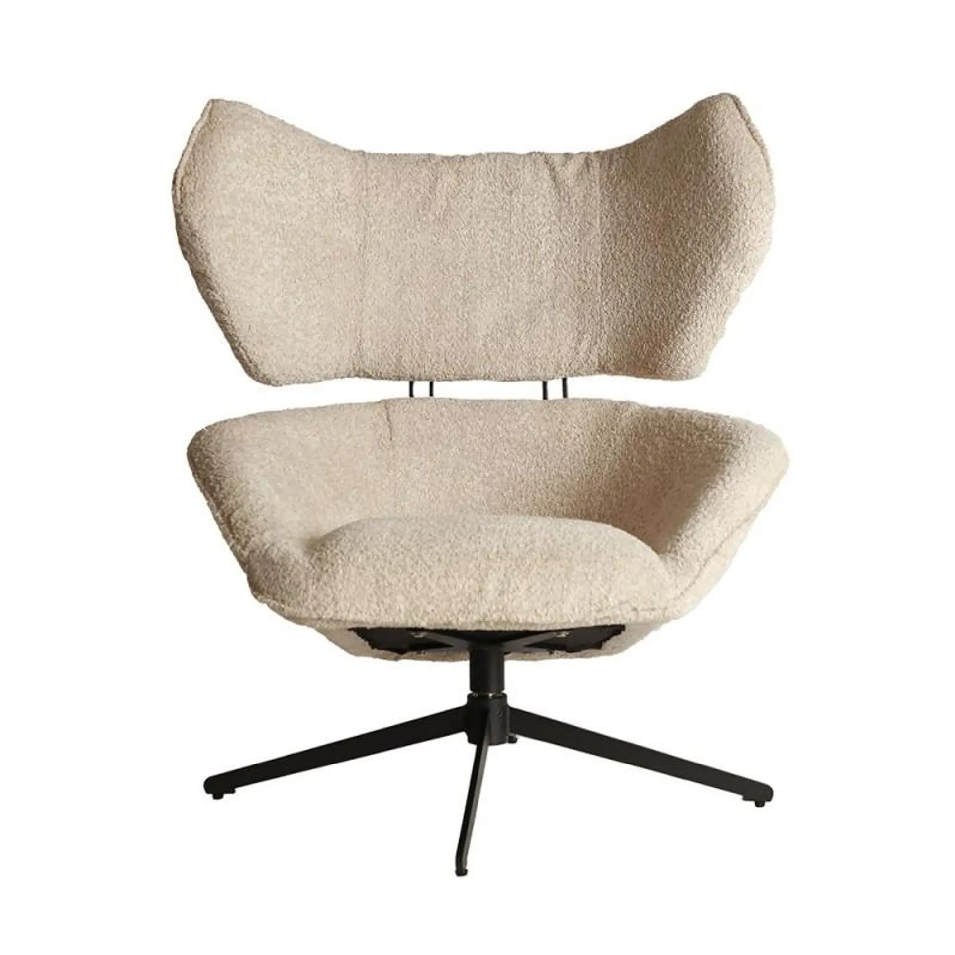 Privas upholstered swivel armchair