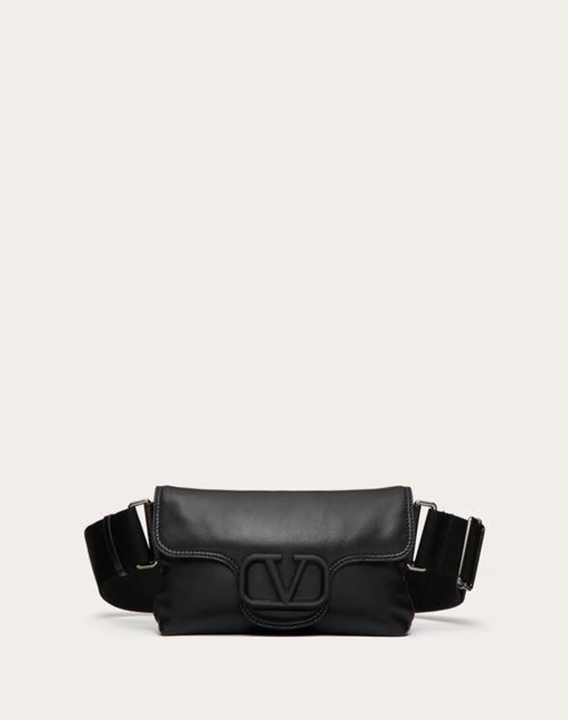 BOLSO DE HOMBRO VALENTINO GARAVANI NOIR DE CUERO NAPA